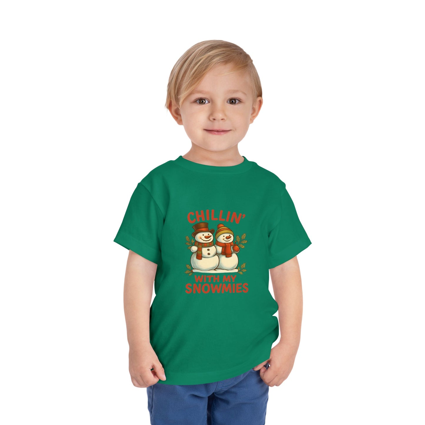Chillin' With My Snowmies Toddler Christmas Tee