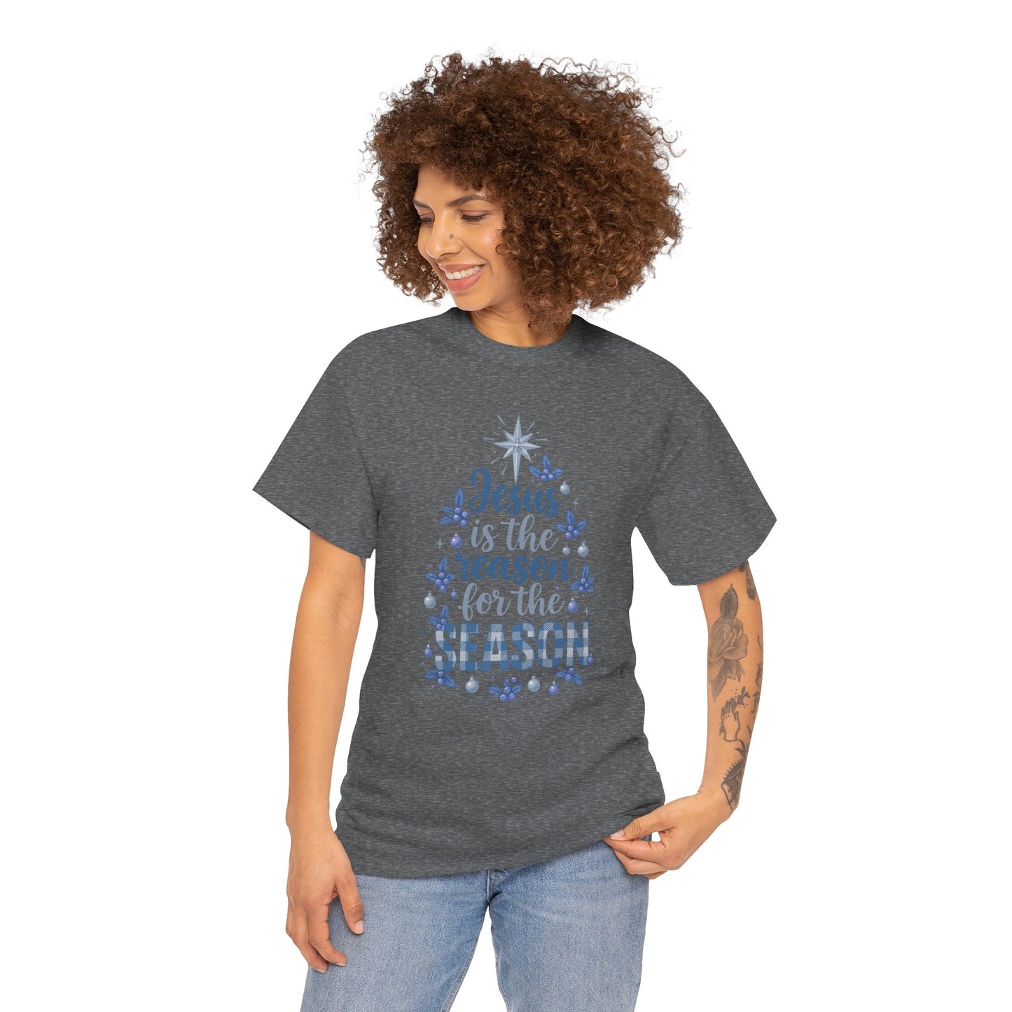 Jesus is the Reason Christmas Tree Tee