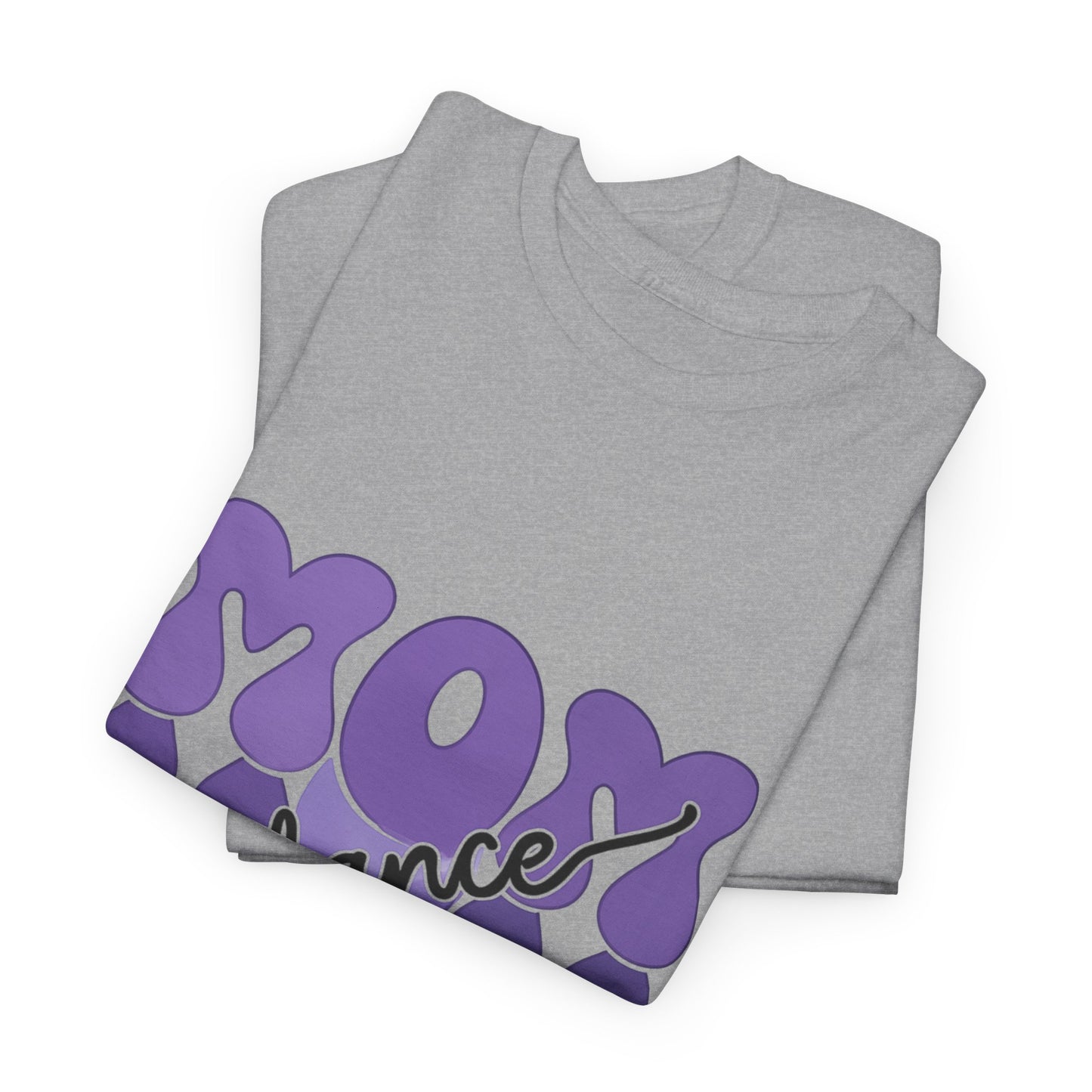 MOM Dance – Purple Letter Stage Spirit Tee