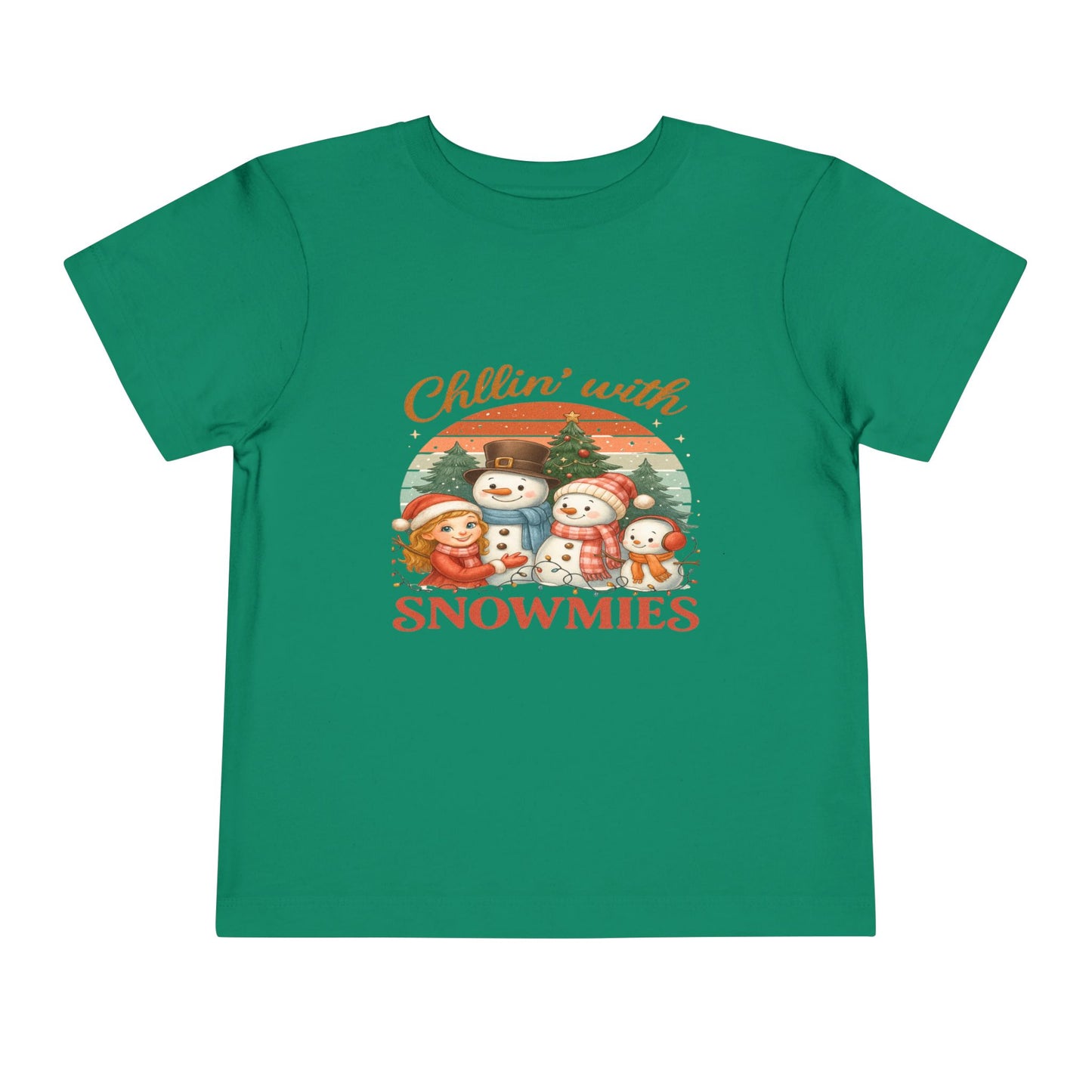 Chillin' With Snowmies Toddler Christmas Tee