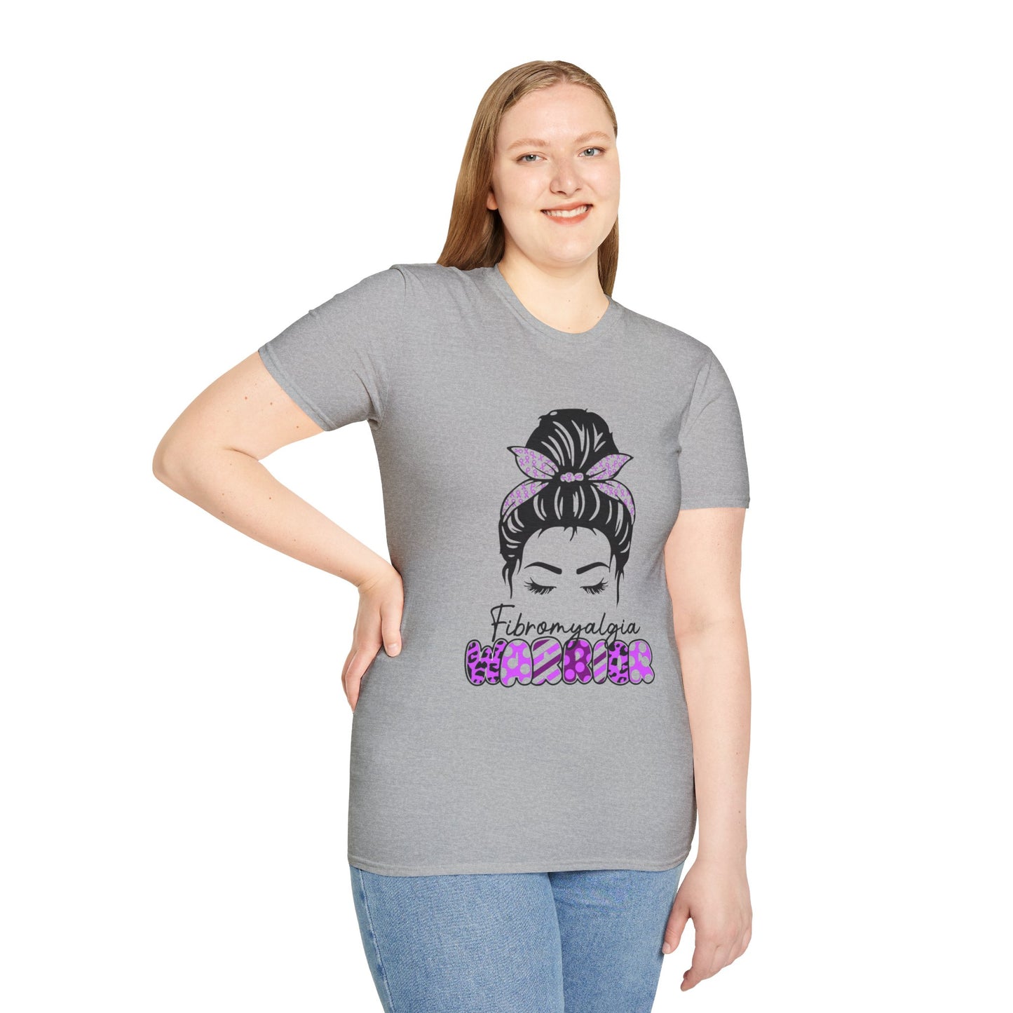 Fibromyalgia Awareness T-Shirt, Softstyle Tee, Gift for Chronic Illness, Comfortable Everyday Wear, Support Awareness Apparel