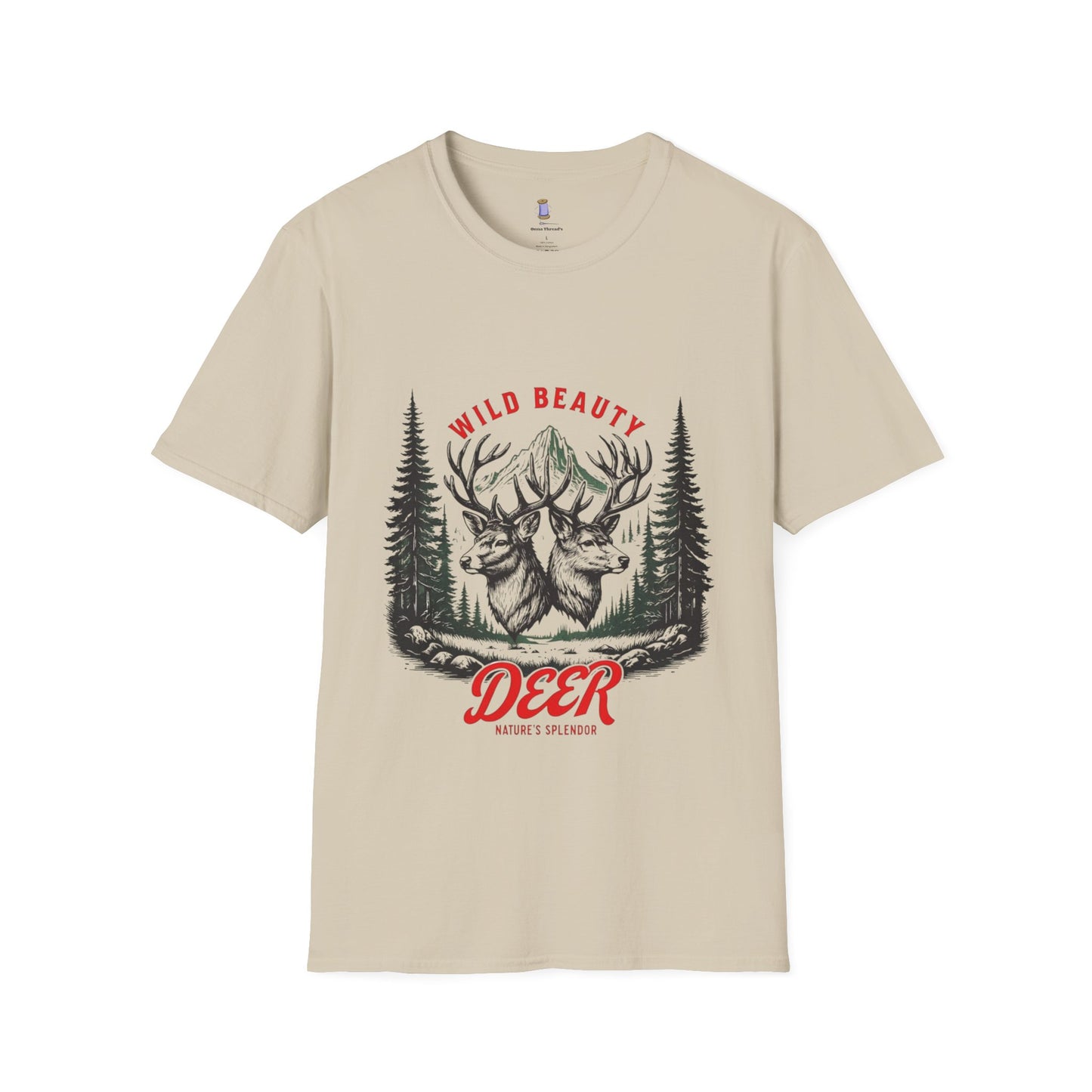 Wild Beauty Deer T-Shirt, Nature Lover Tee, Wildlife Gift, Unisex Tee, Rustic Home Décor