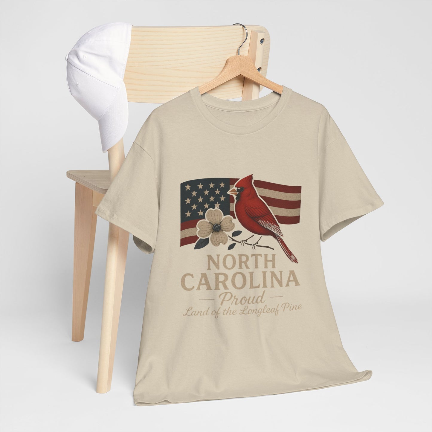 NC Pride: Cardinal, Dogwood & State Flag Tee