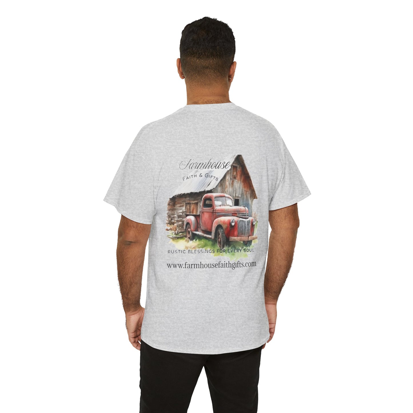 Rustic Farmhouse Unisex Tee, Country Style Shirt, Vintage Truck Tee, Back to Nature Apparel, Ideal Gift for Farm Lovers