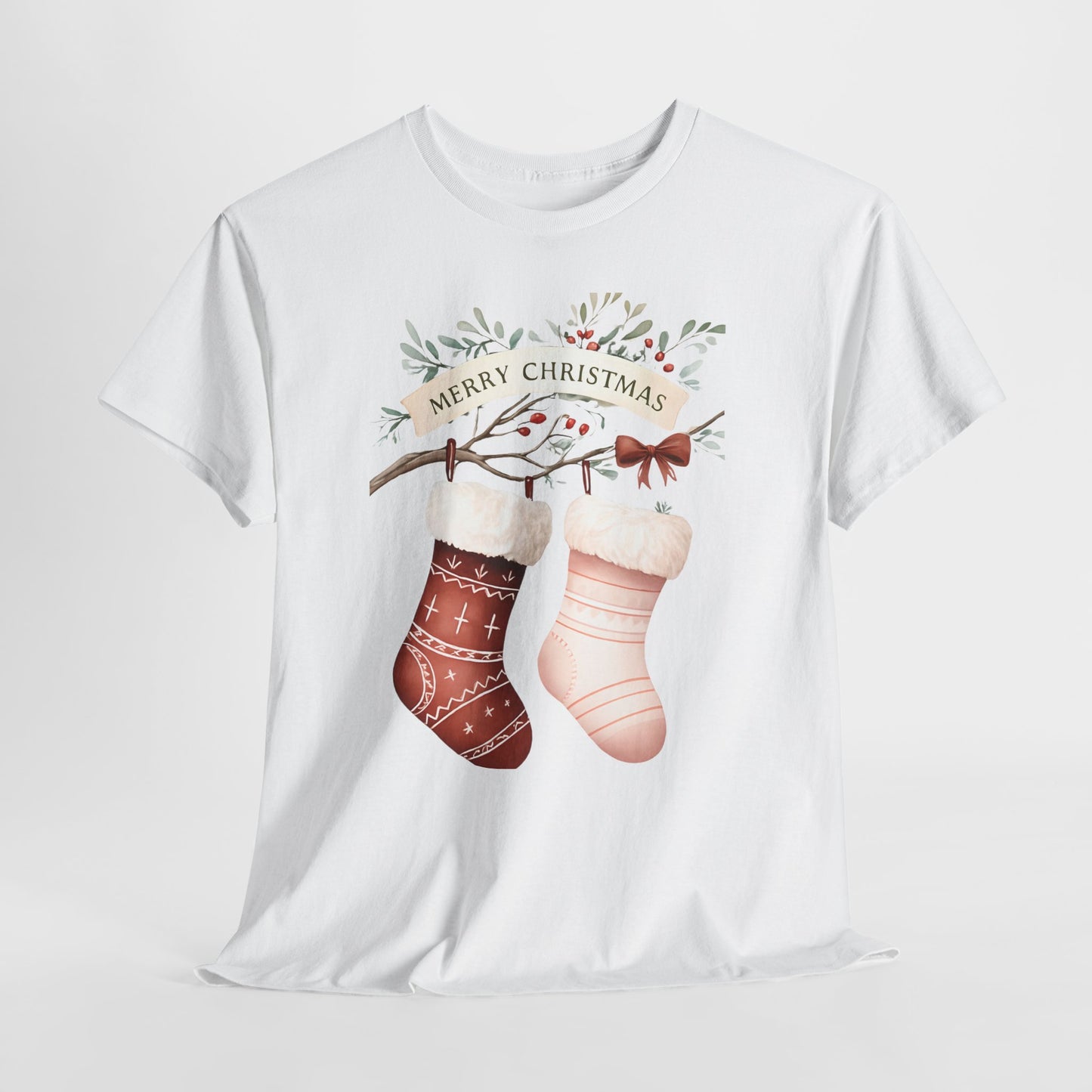 Watercolor Christmas Stocking Tee - Hope & Love