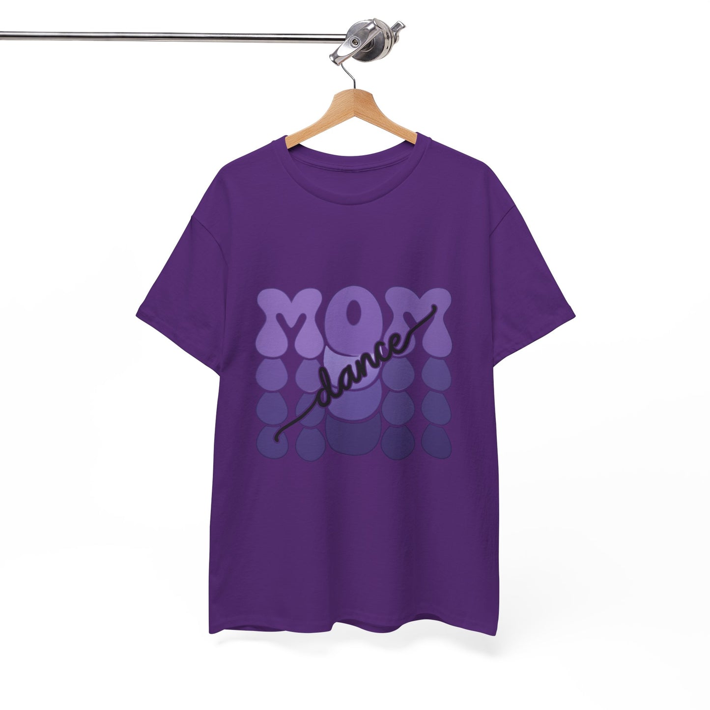 MOM Dance – Purple Letter Stage Spirit Tee