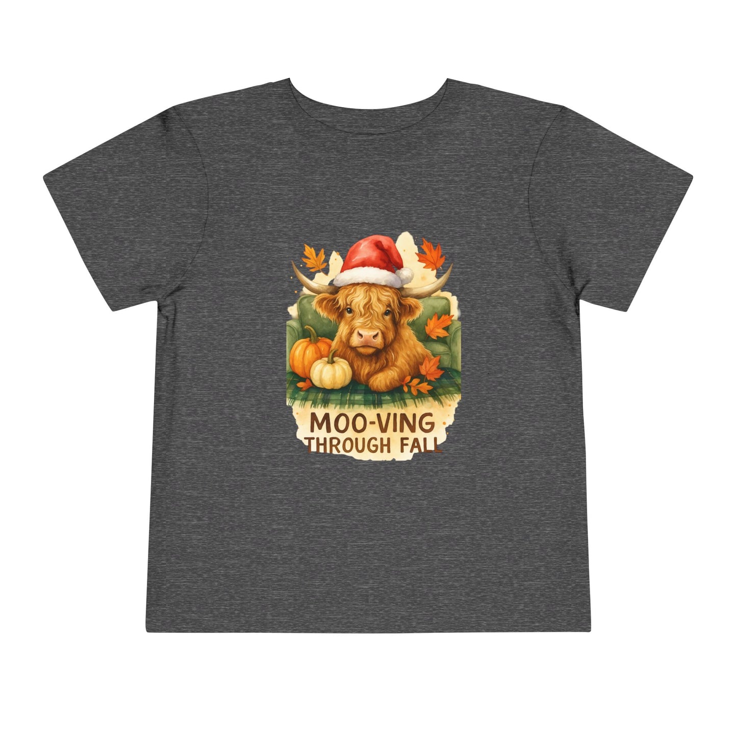Moo-ving Through Fall Toddler Christmas Tee
