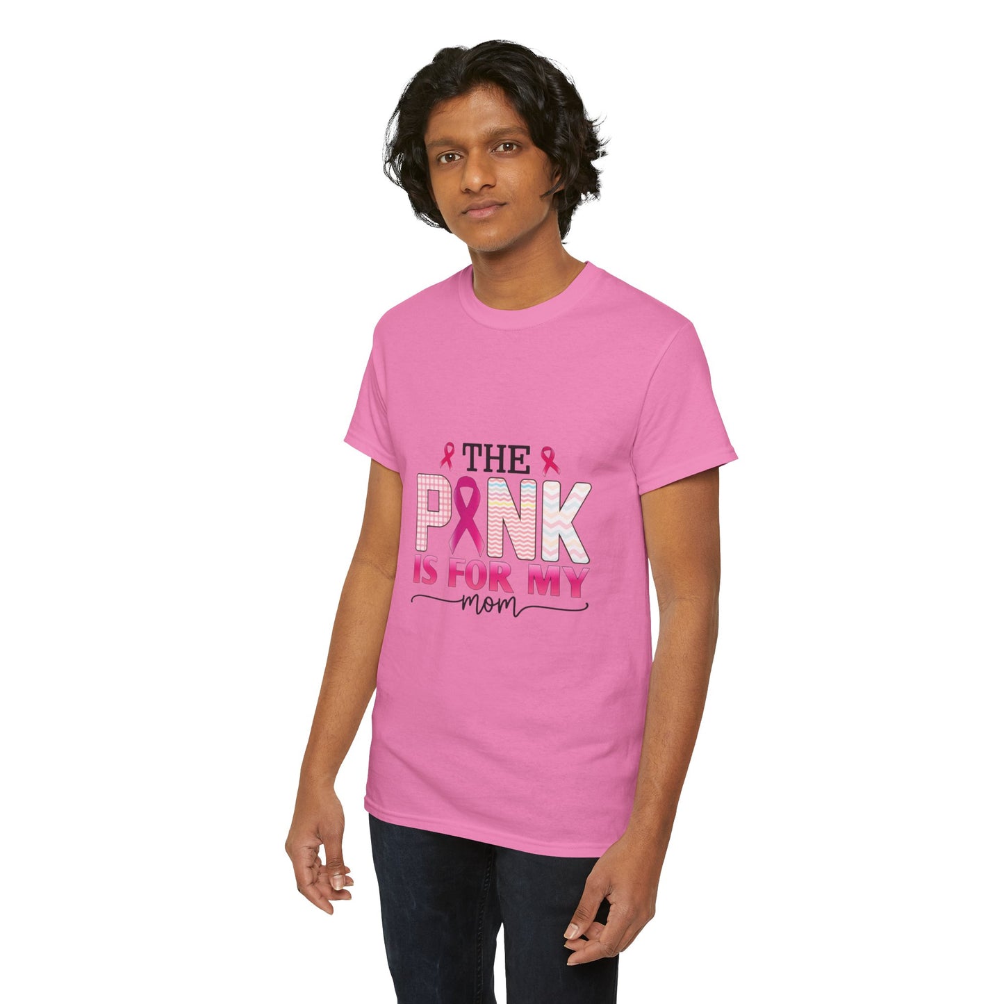 Pink Is For My Mom Breast Cancer Awareness Tee
