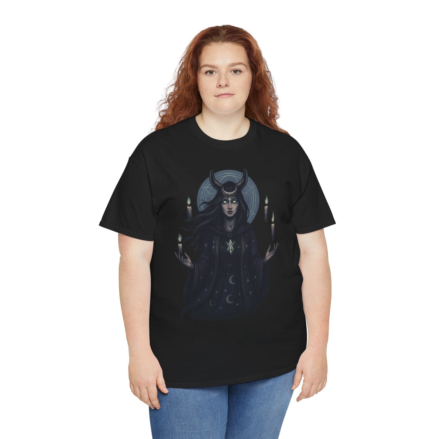 Moonlit Sorceress – Enchanted Candlelight Tee