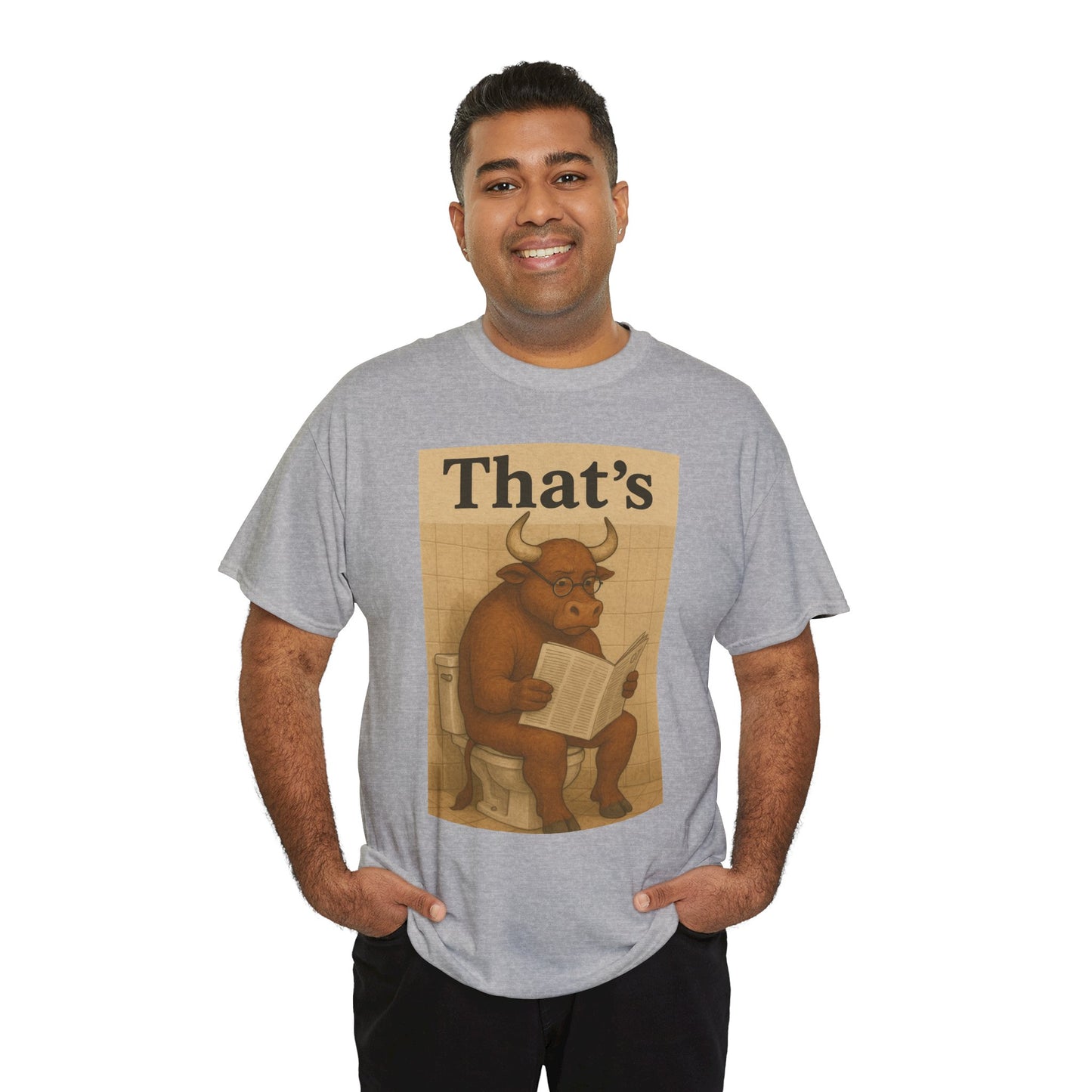 Bull on Toilet Unisex Tee