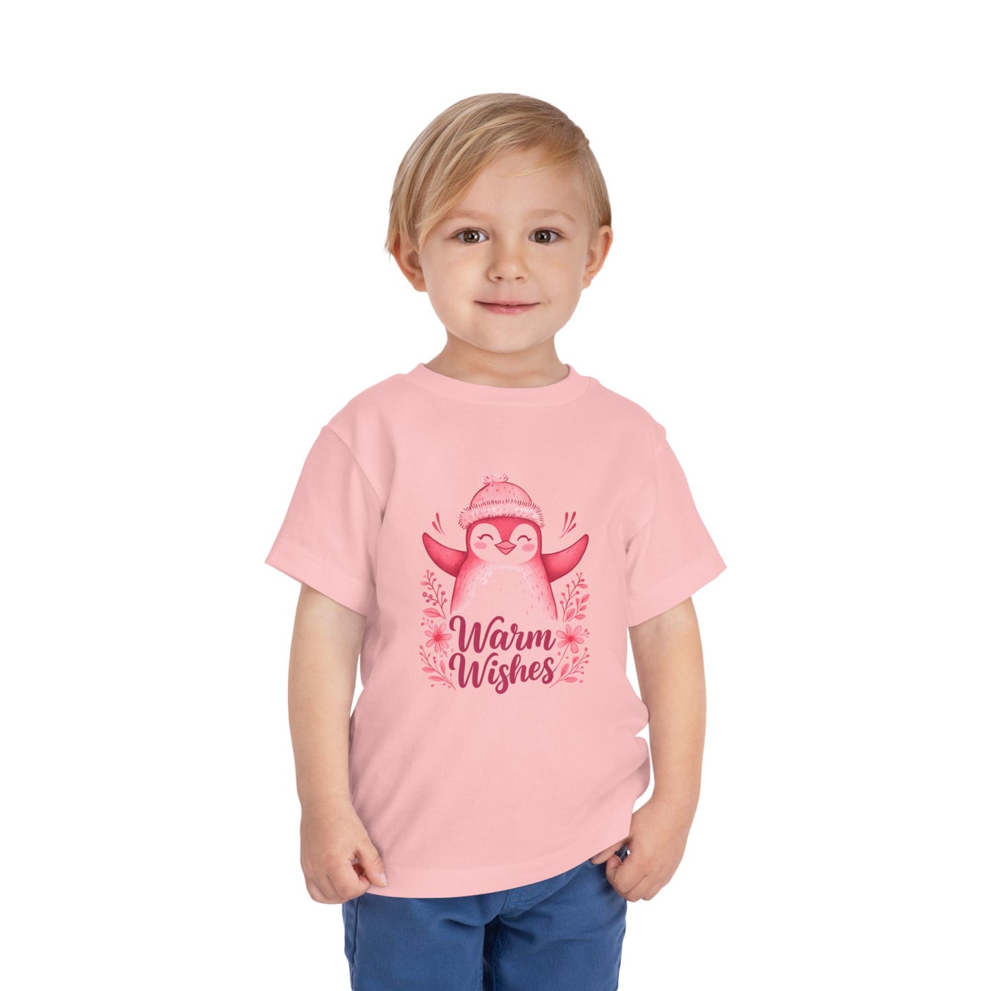 Warm Wishes Penguin Toddler Christmas Tee