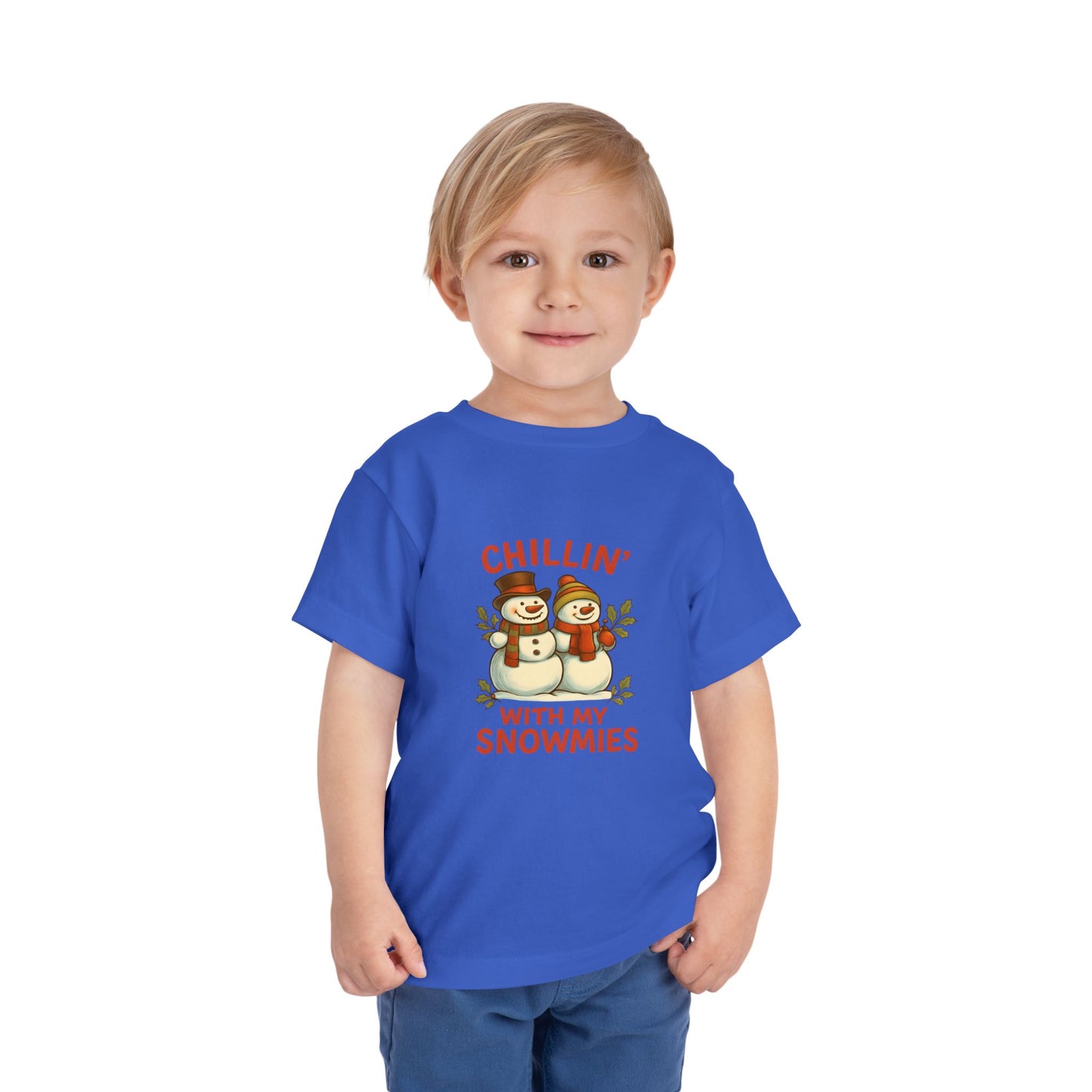 Chillin' With My Snowmies Toddler Christmas Tee