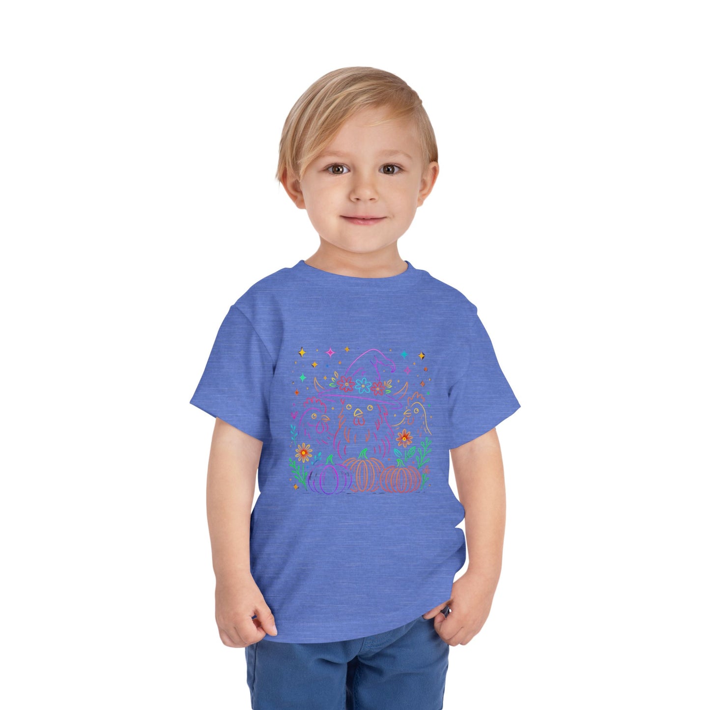 Witch Chicken Halloween Toddler Christmas Tee