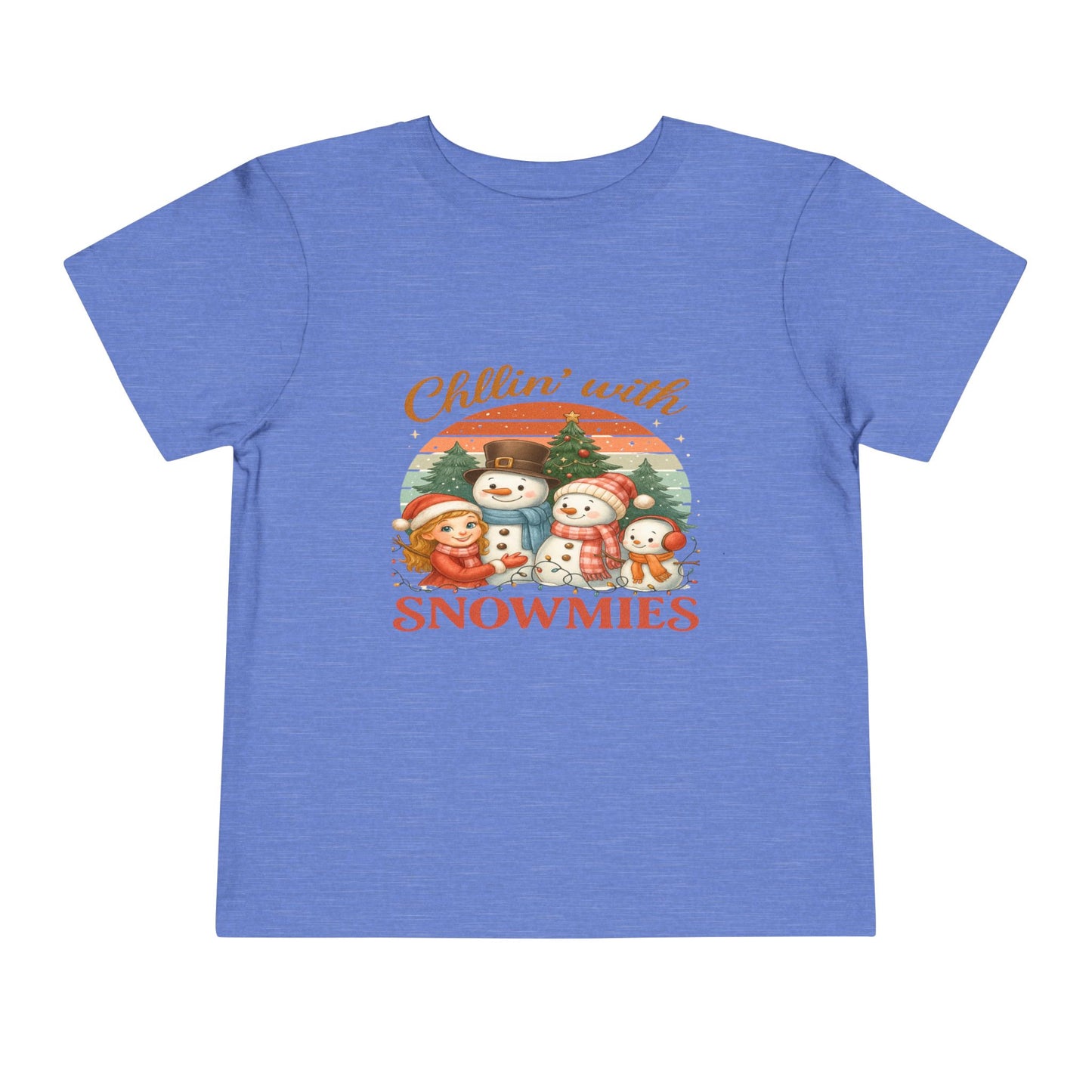 Chillin' With Snowmies Toddler Christmas Tee