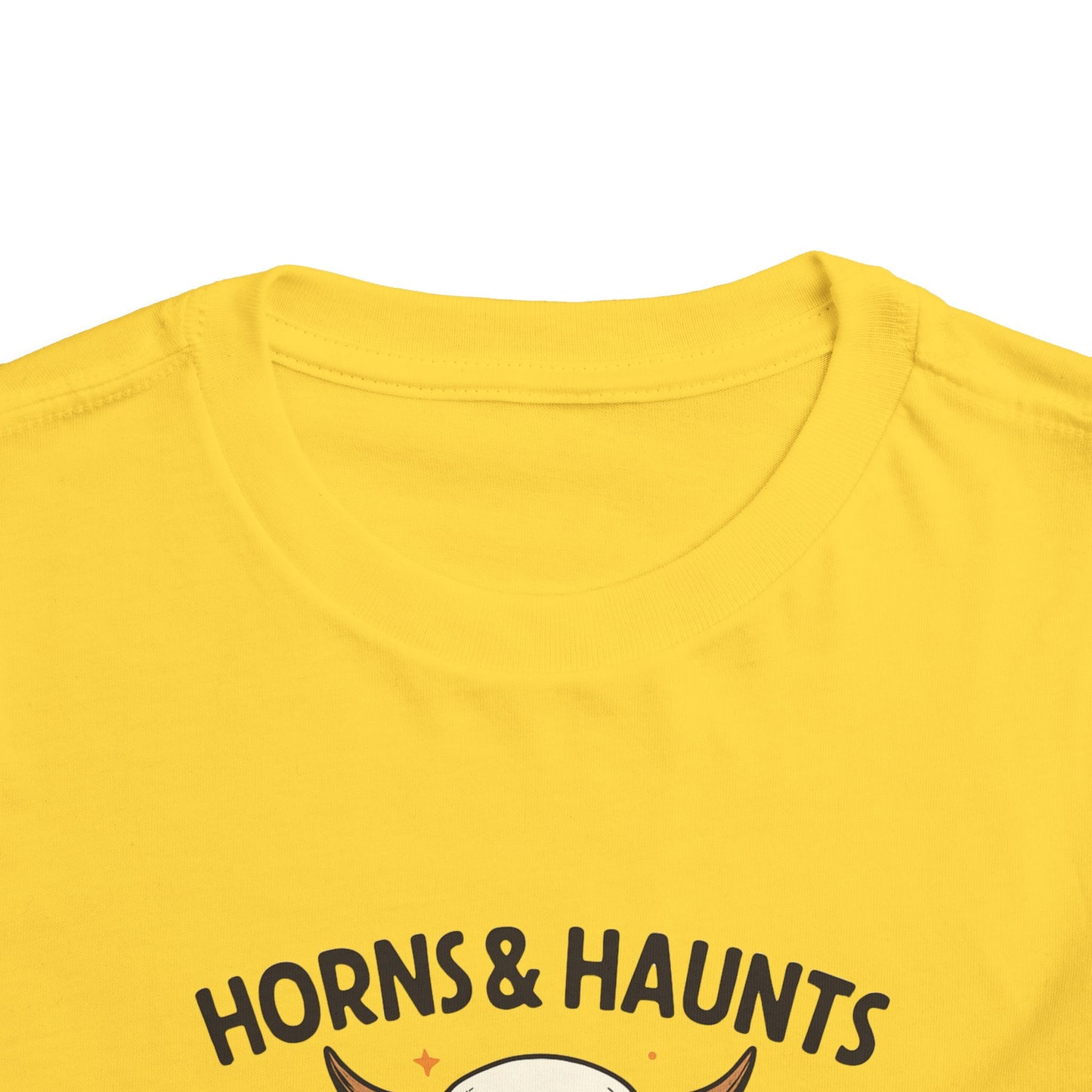 Horns & Haunts Highland Cow Toddler Halloween Tee