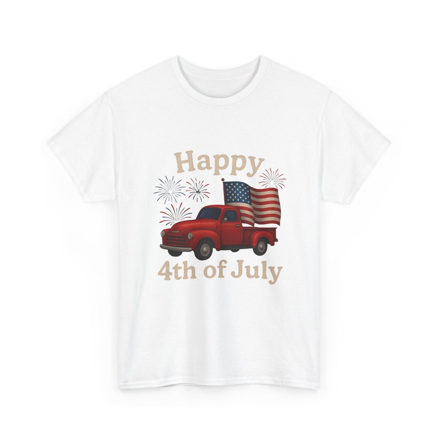 π Happy 4th of July Truck Tee β Patriotic Vintage Pickup Shirt