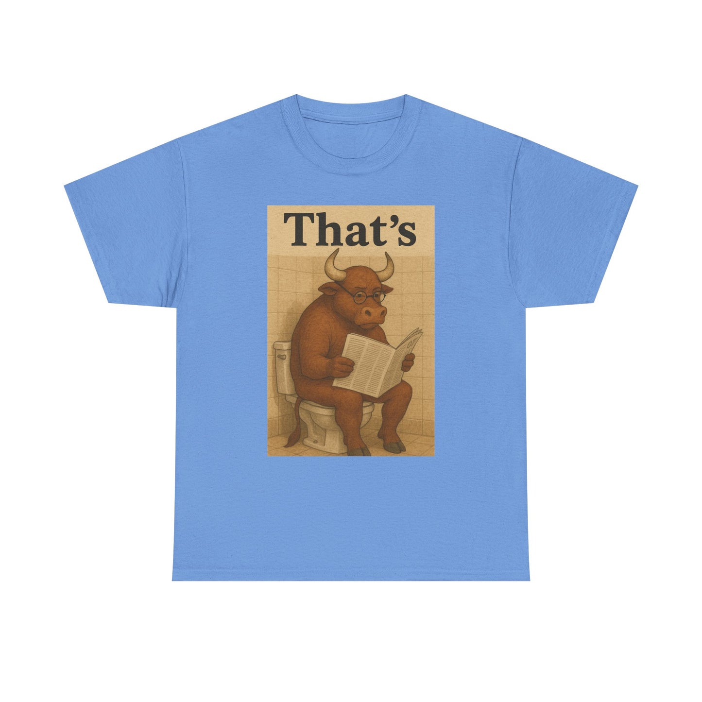 Bull on Toilet Unisex Tee