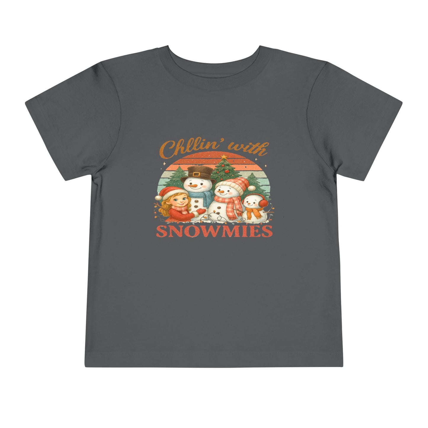 Chillin' with Snowmies Toddler Christmas Tee