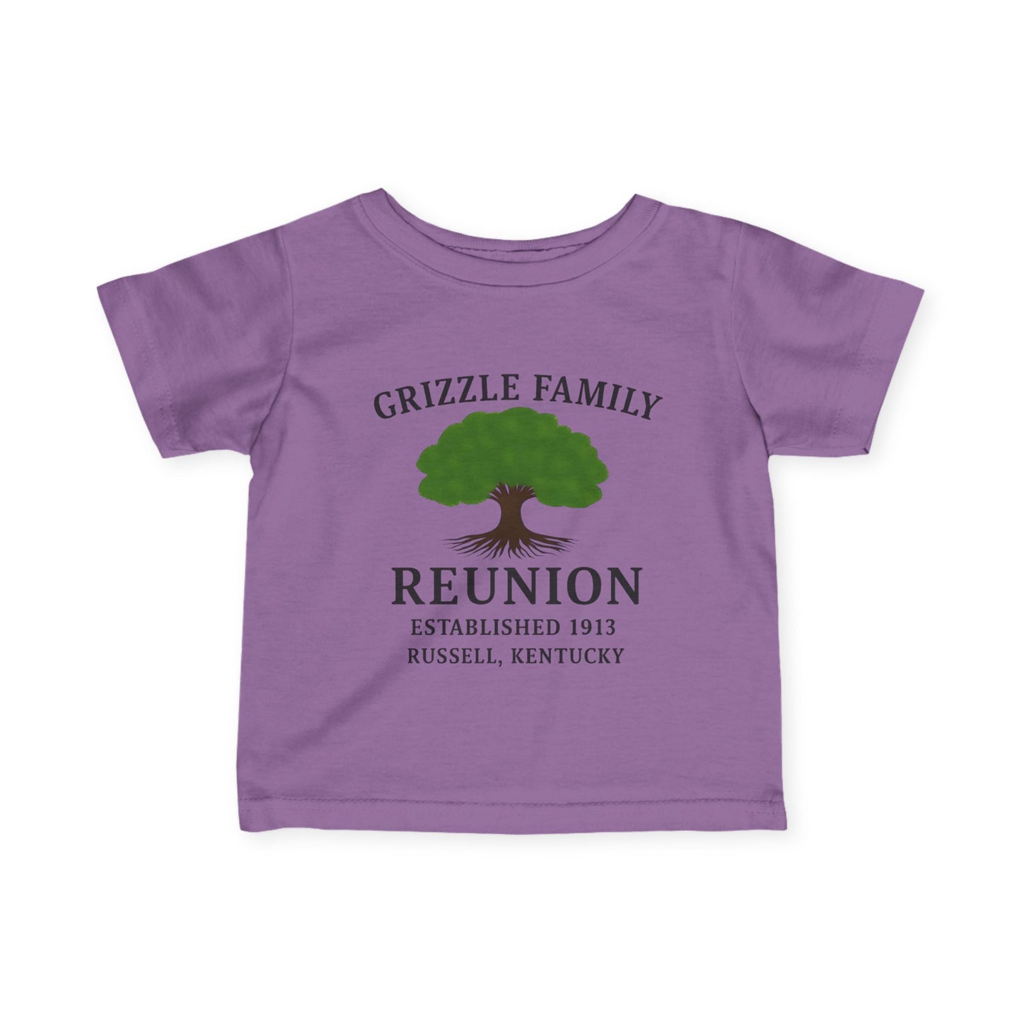 Grizzle Family Reunion Infant Tee, Baby Tee, Personalized Family Shirt, Cute Kid's Apparel, Gift for New Parents, Celebration Outfit