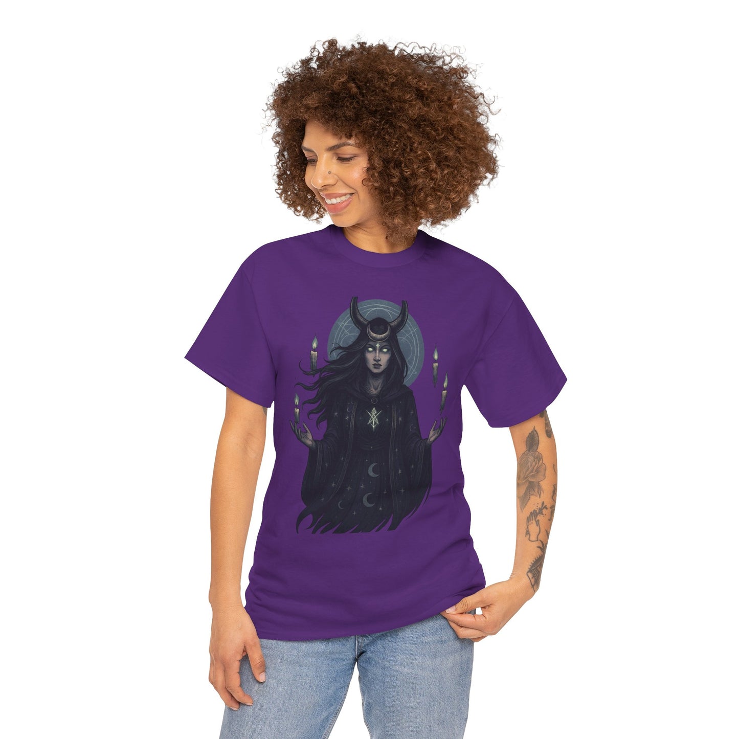 Moonlit Sorceress – Enchanted Candlelight Tee