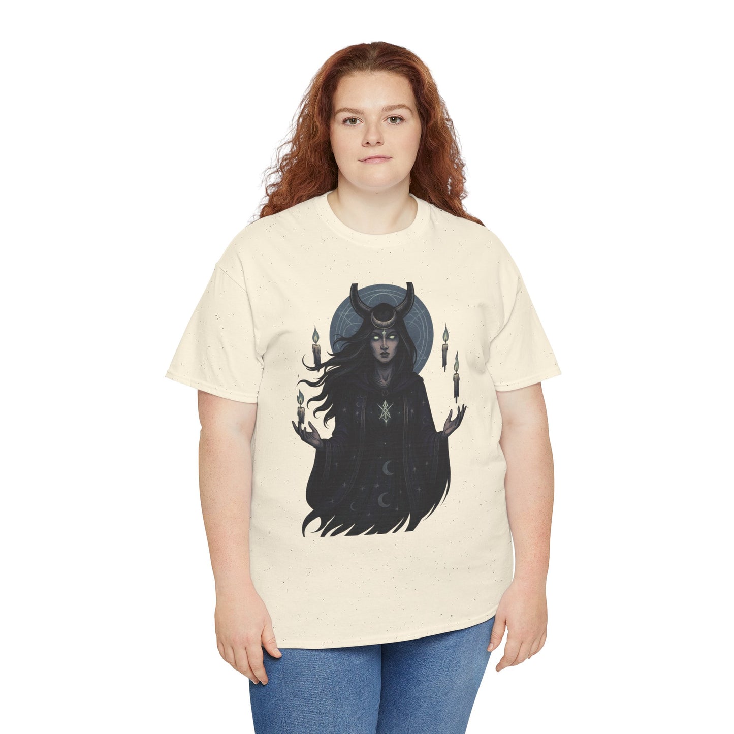 Moonlit Sorceress – Enchanted Candlelight Tee