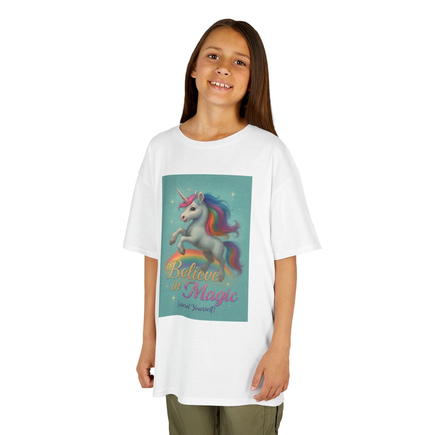 Unicorn Magic Kids Tee - Believe in Magic, Kids T-Shirt, Unicorn Shirt, Birthday Gift, Playtime Apparel