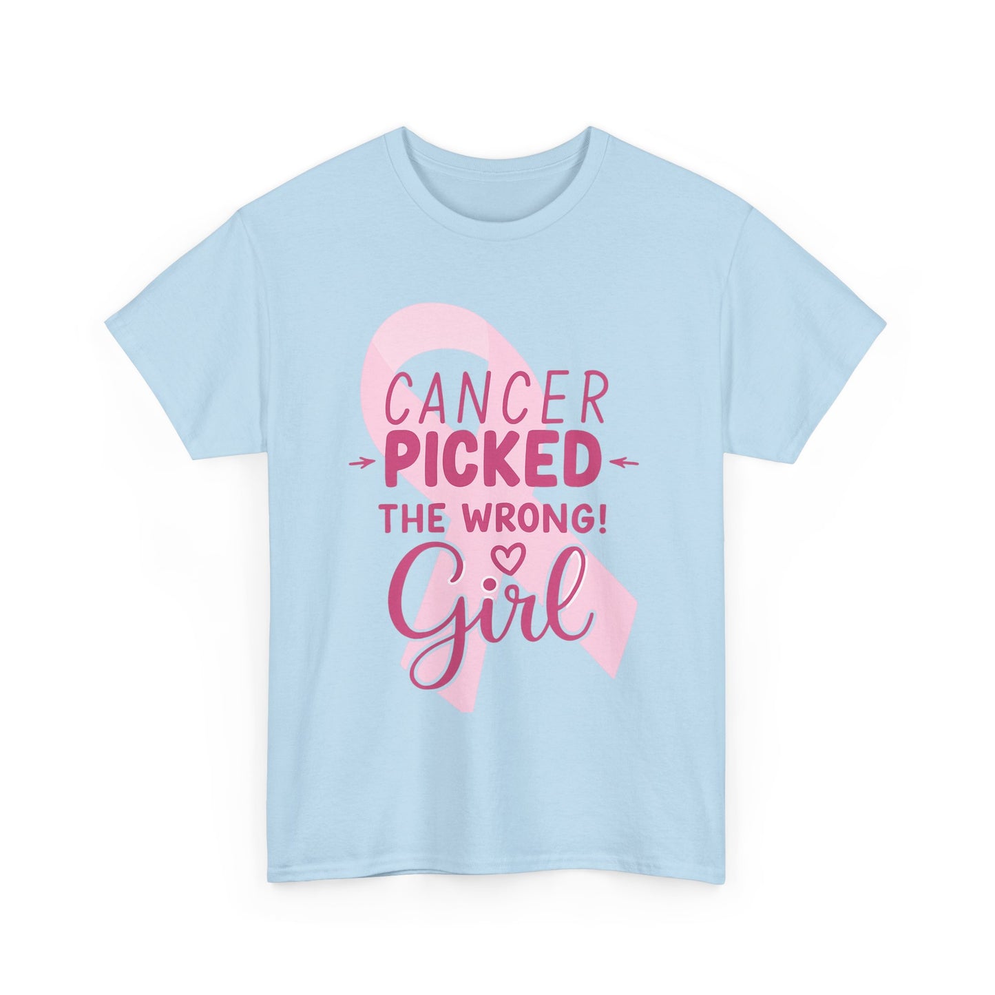 Cancer: The Wrong Picked Girl - Pink Ribbon Tee