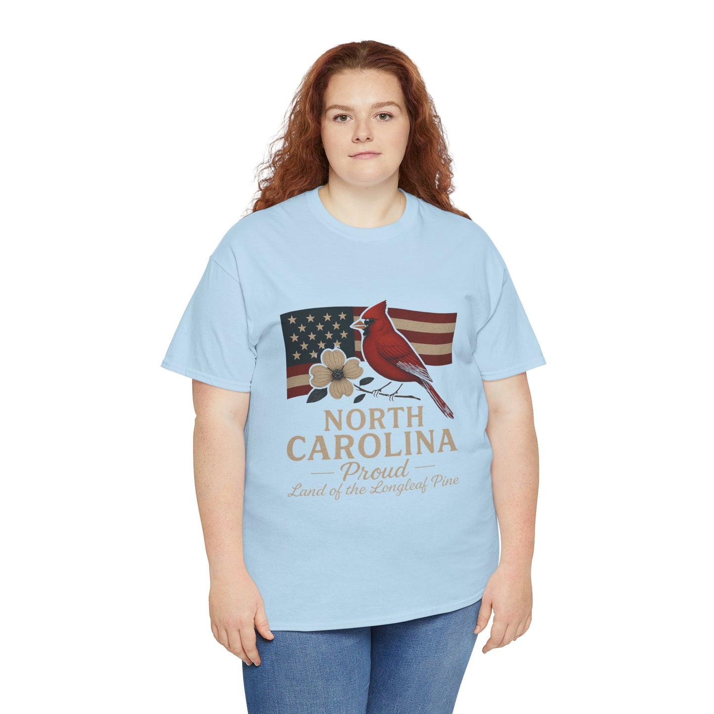 NC Pride: Cardinal, Dogwood & State Flag Tee
