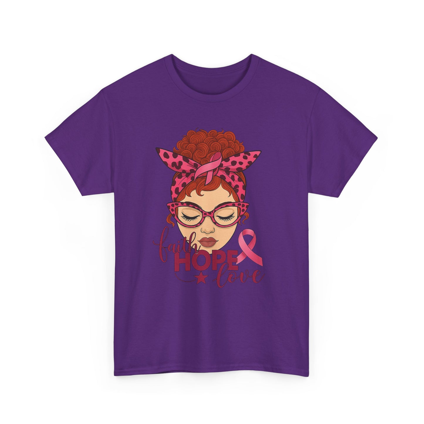 Hope, Faith & Love: Pink Ribbon Awareness Tee