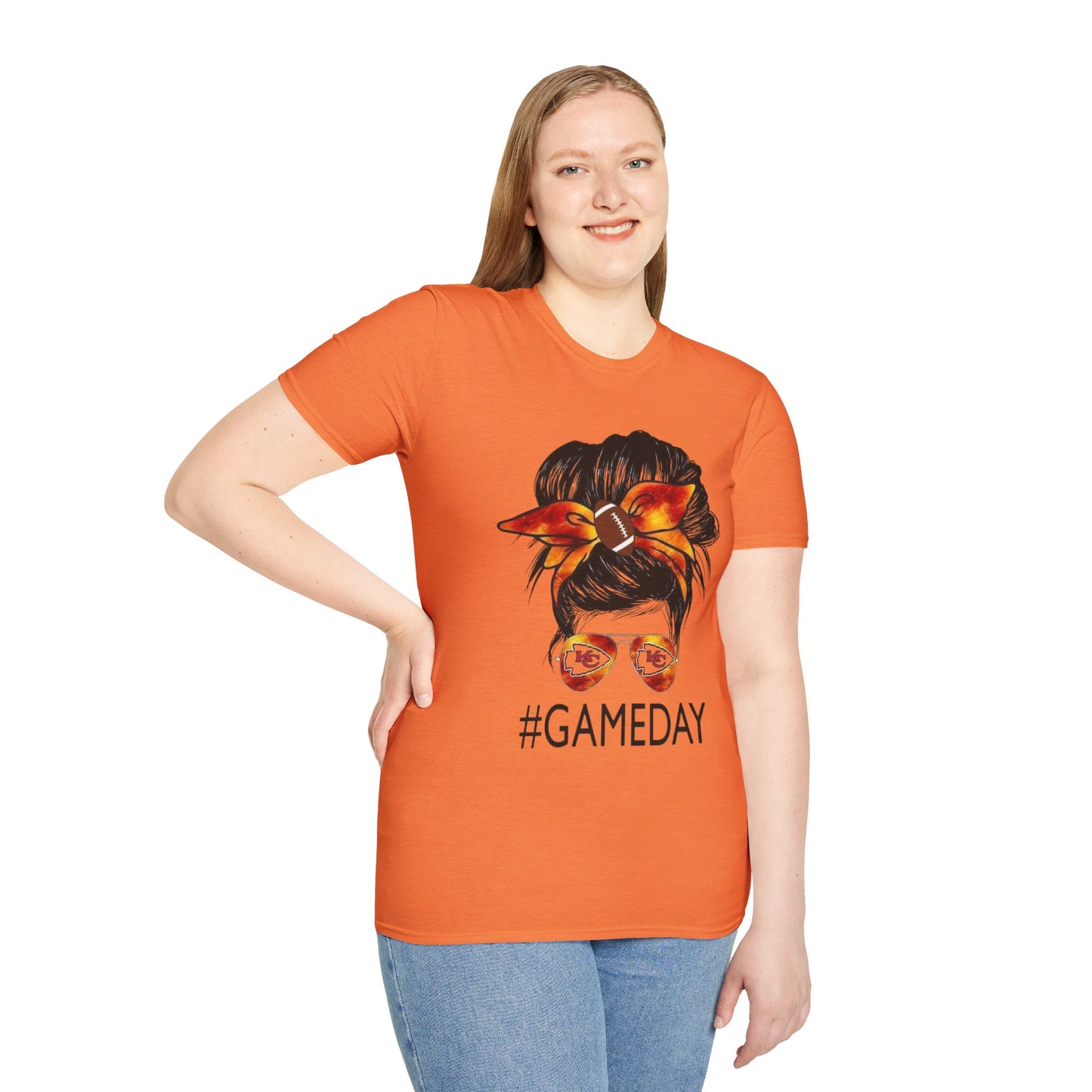 #GAMEDAY Unisex Softstyle T-Shirt, Game Day Shirt, Sports Fan Tee, Casual Everyday Wear, Cheerwear, Gift for Sports Lovers