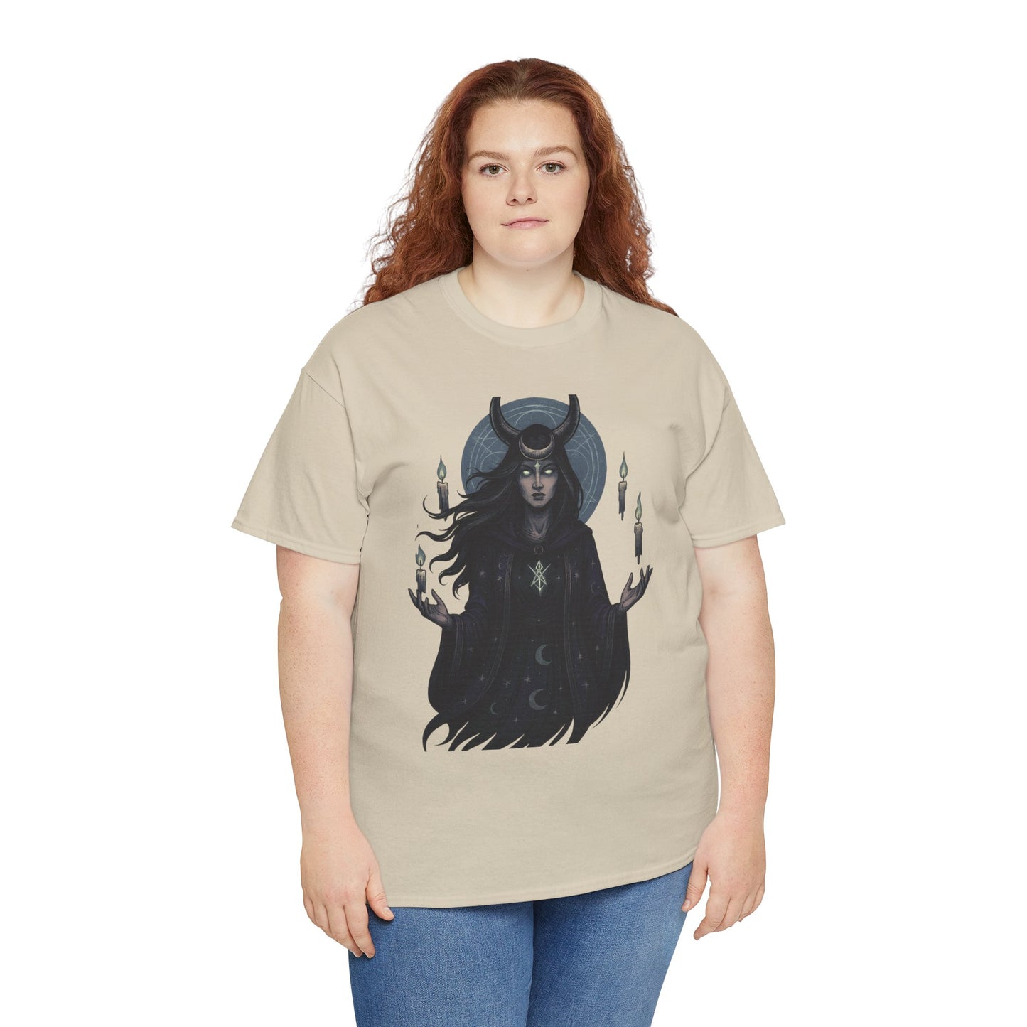 Moonlit Sorceress – Enchanted Candlelight Tee