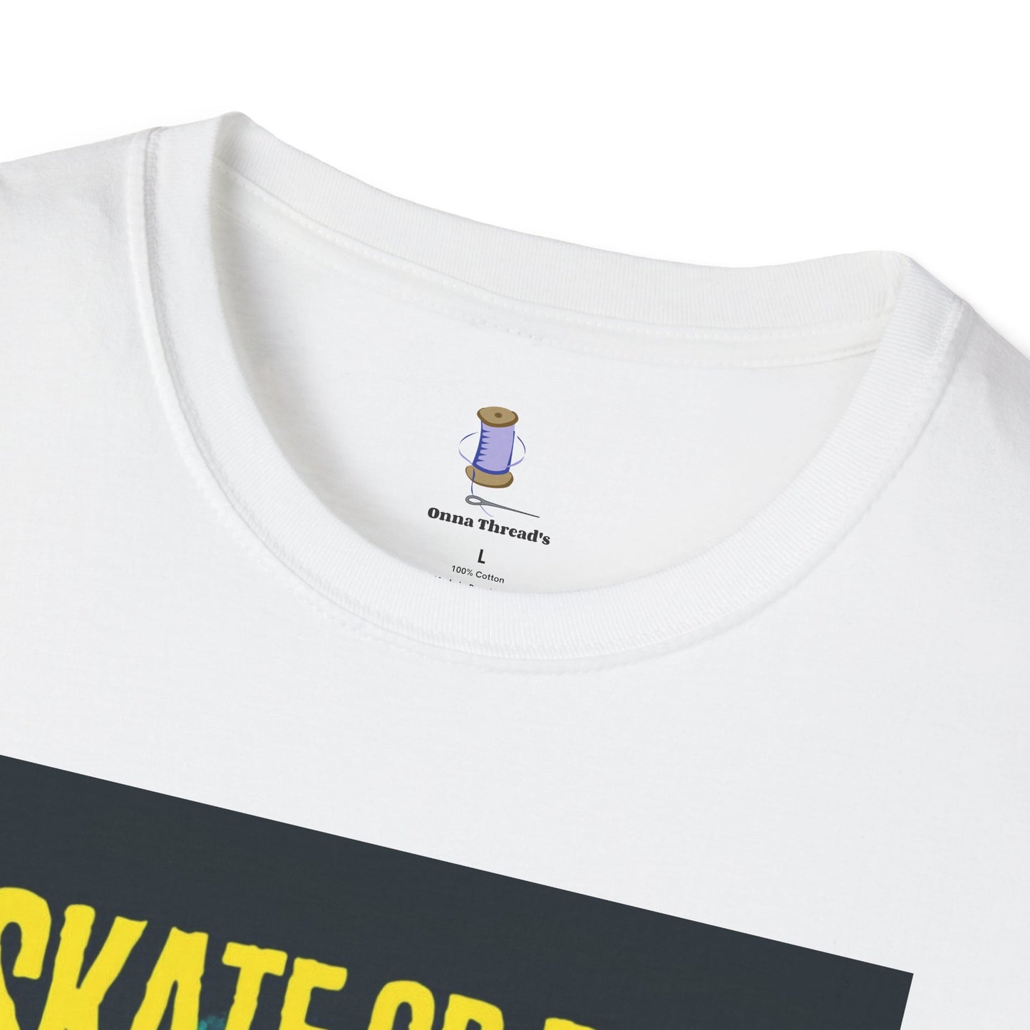 Skate or Rot Unisex Softstyle T-Shirt - Perfect for Skate Lovers, Casual Wear, Gift for Birthdays, Skateboarding Events, Summer Days