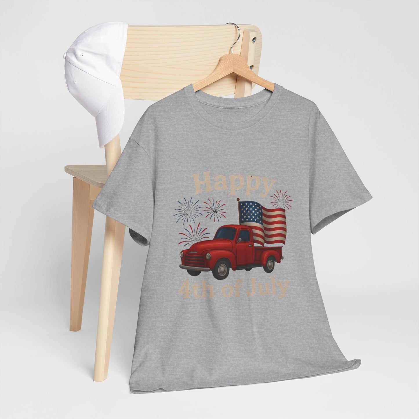 π Happy 4th of July Truck Tee β Patriotic Vintage Pickup Shirt