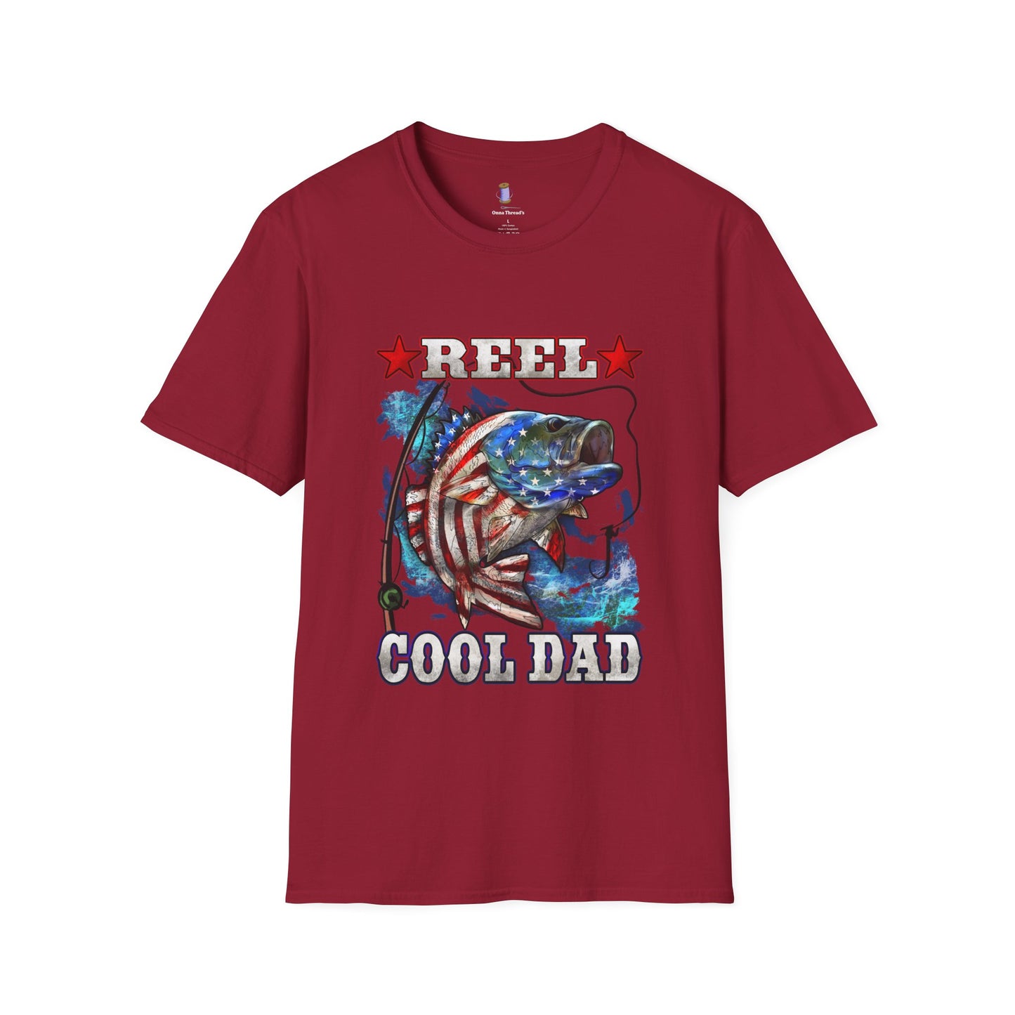 Reel Cool Dad T-Shirt | Fishing Gift | Father's Day Tee | Unisex Casual Wear | Outdoor Adventure Shirt | Dad Humor Clothing