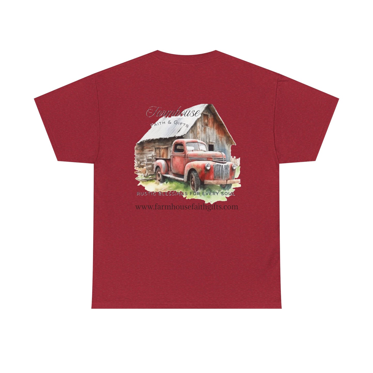 Rustic Farmhouse Unisex Tee, Country Style Shirt, Vintage Truck Tee, Back to Nature Apparel, Ideal Gift for Farm Lovers