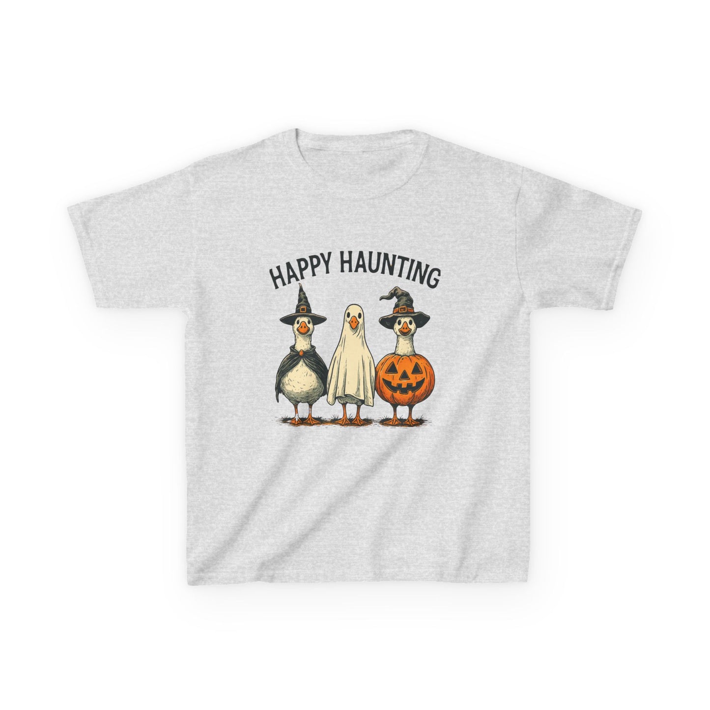 Happy Haunting Goose Halloween Kids Tee