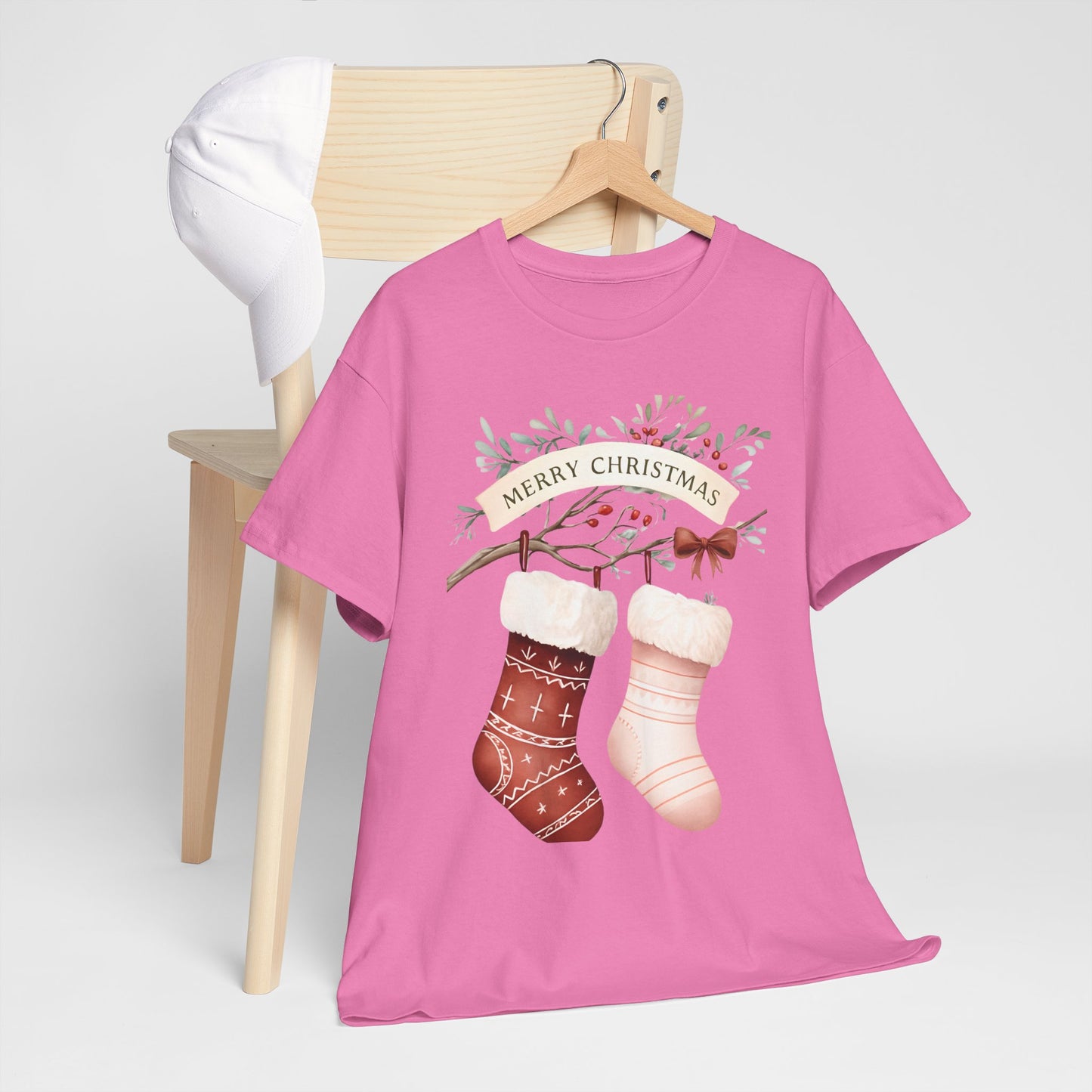 Watercolor Christmas Stocking Tee - Hope & Love