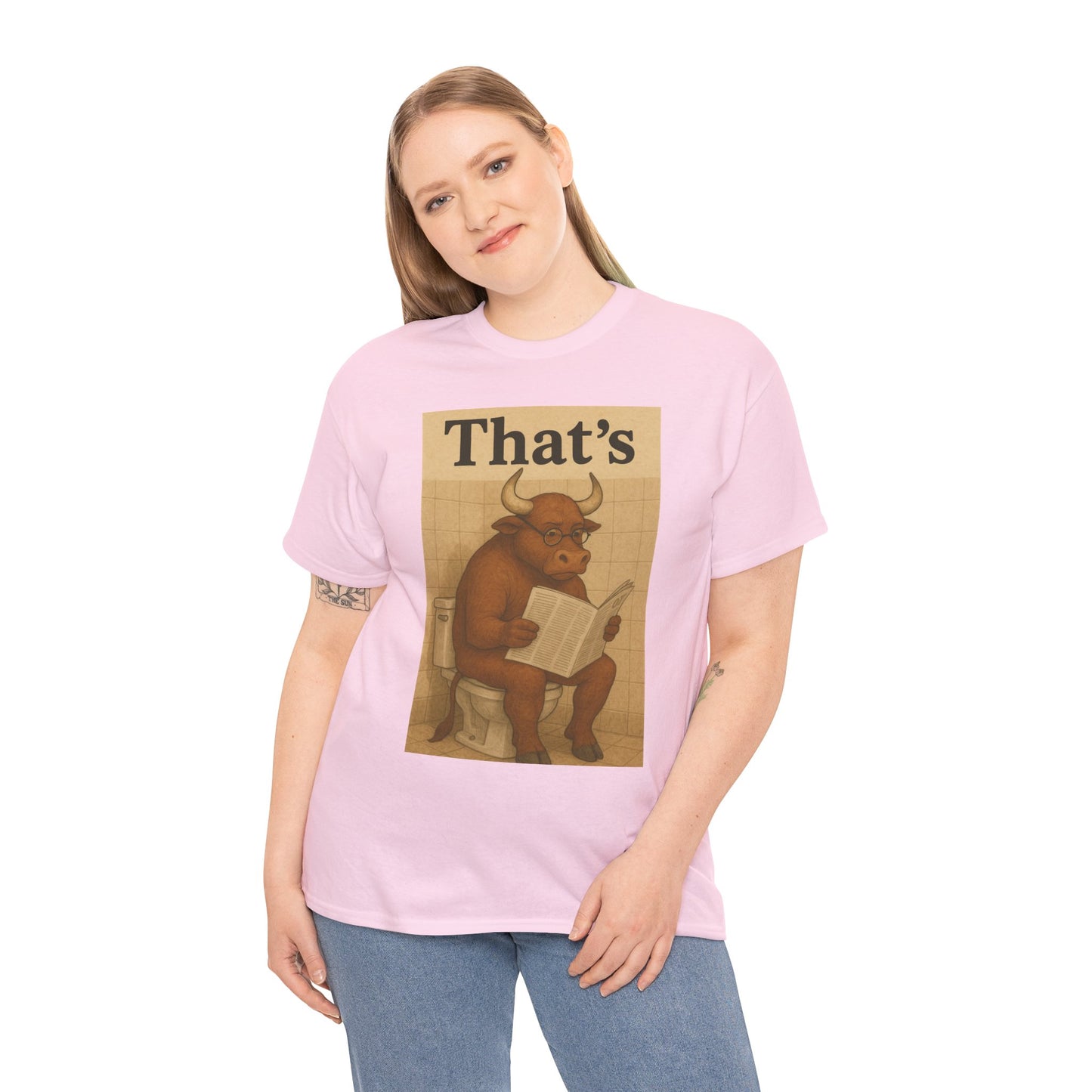 Bull on Toilet Unisex Tee
