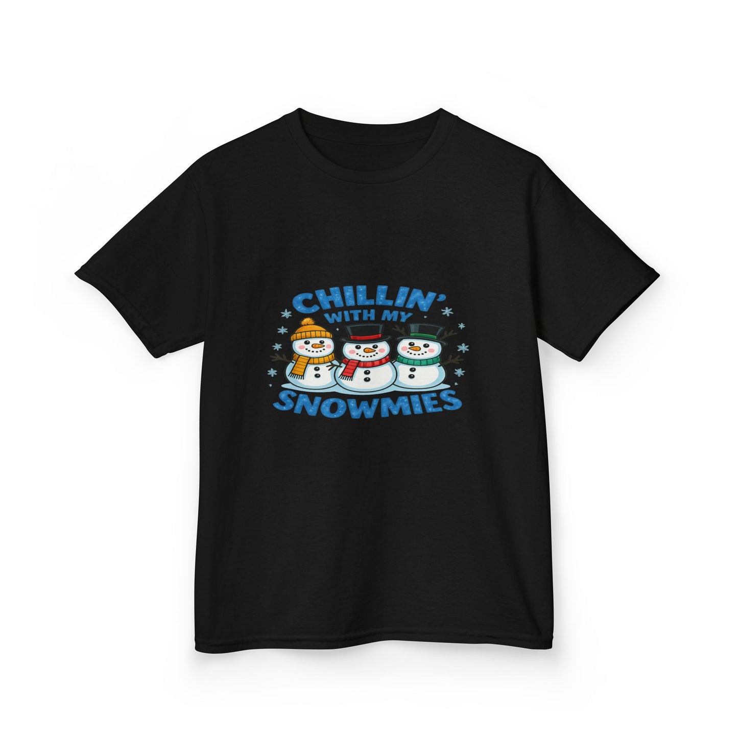 Chillin' with My Snowmies Christmas Tee - Kids Holiday Shirt