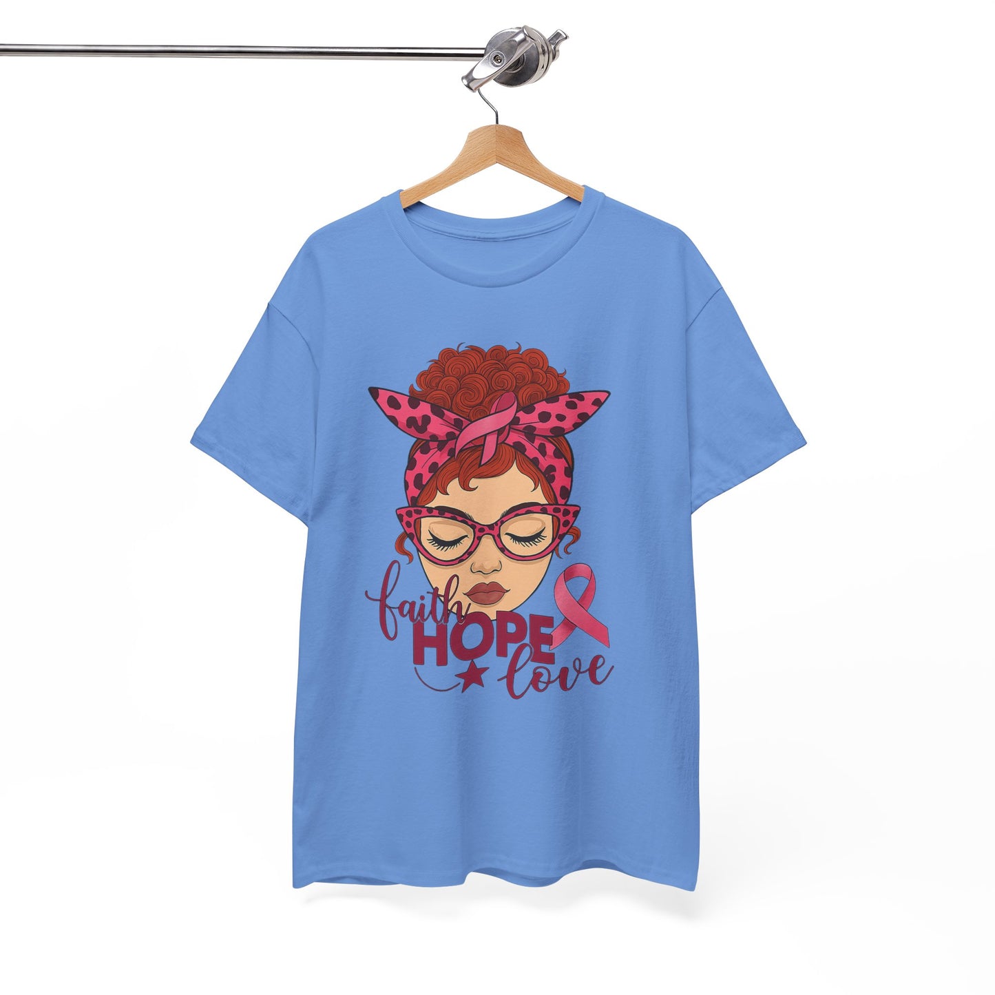 Hope, Faith & Love: Pink Ribbon Awareness Tee