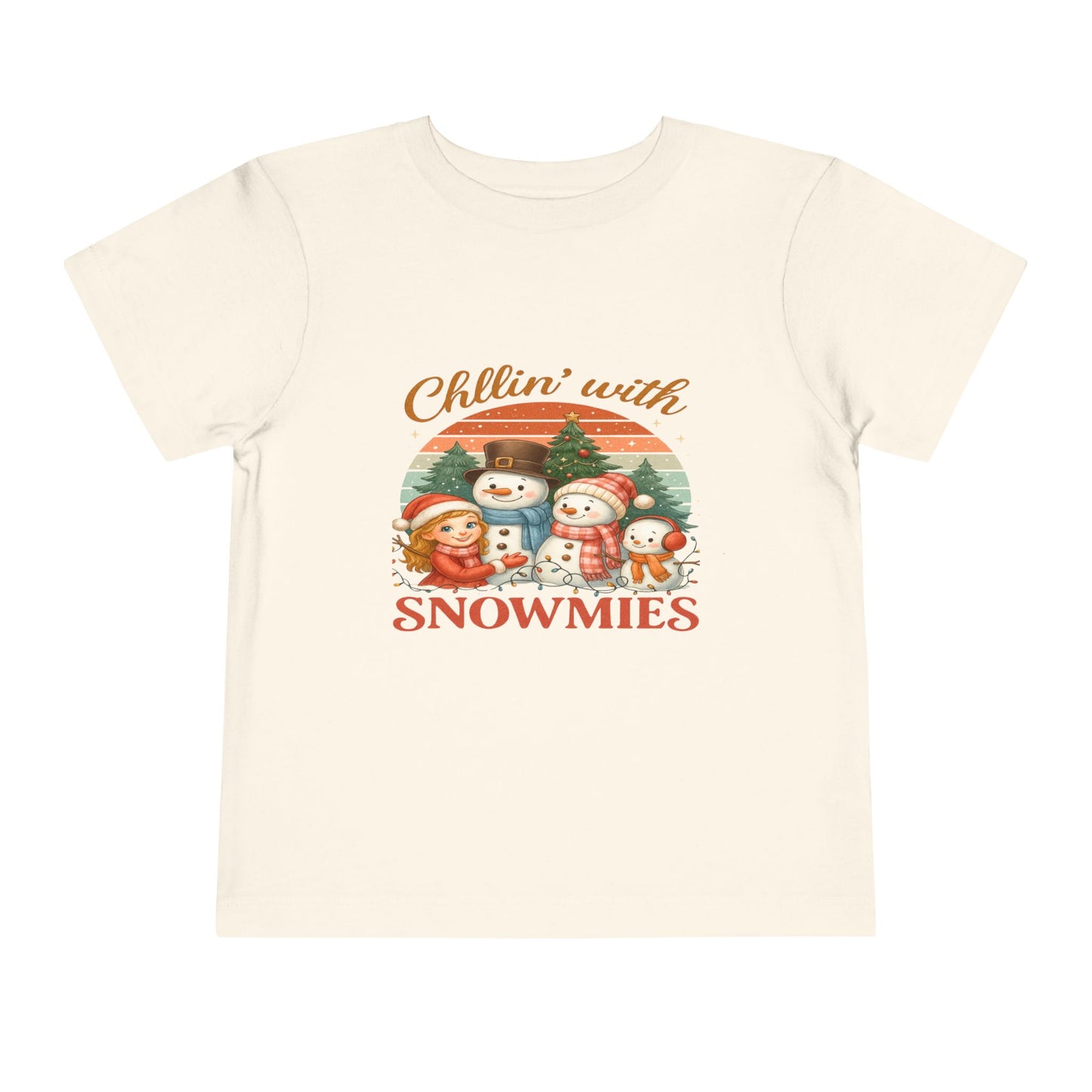 Chillin' With Snowmies Toddler Christmas Tee
