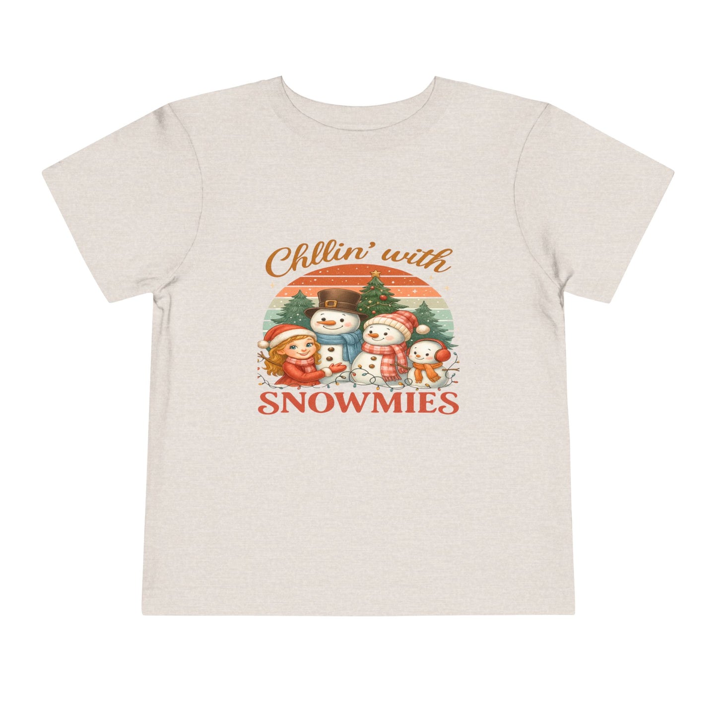 Chillin' With Snowmies Toddler Christmas Tee