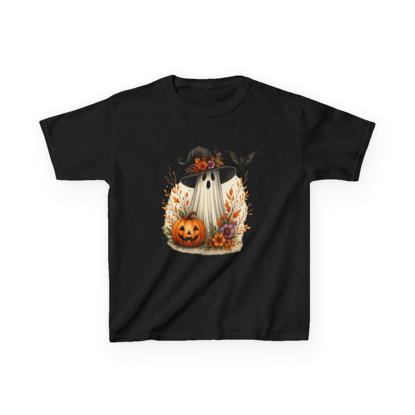 Spooky Ghost Dinosaur Kids Tee - Halloween Fun!