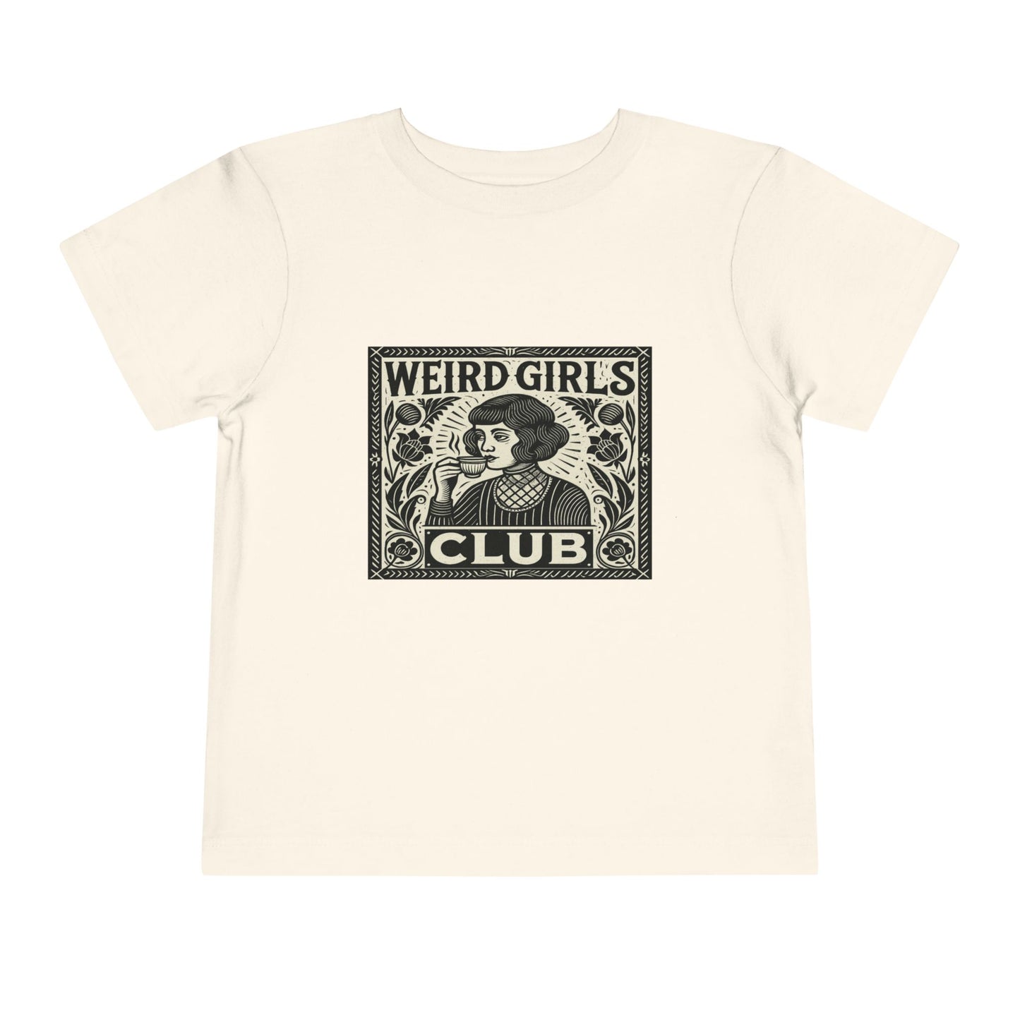 Weird Girls Club Tee - Vintage Linocut Christmas