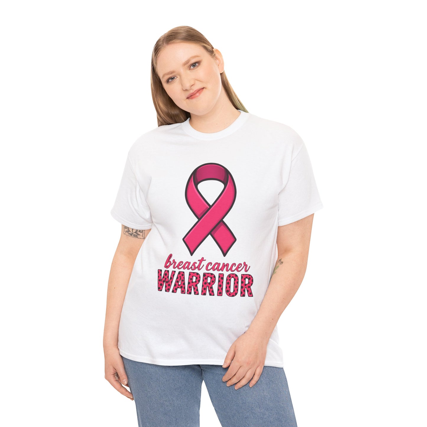 Breast Cancer Warrior Pink Ribbon Tee