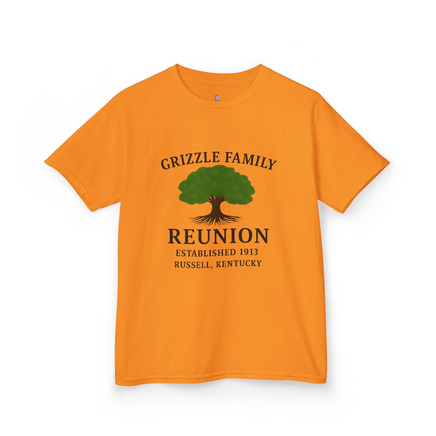 Grizzle Family Reunion Youth Tee, Family Gathering Shirt, Personalized Kids T-Shirt, Family Heritage Gift, Kids Reunion Apparel