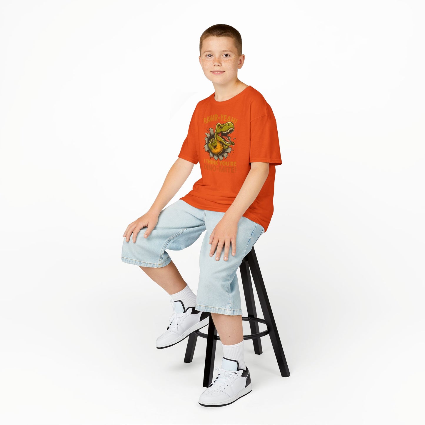 Dino-Mite Kids Tee - Fun Dinosaur T-Shirt for Boys and Girls, Perfect for Birthdays, Everyday Play, Dinosaur Lovers, Casual Wear