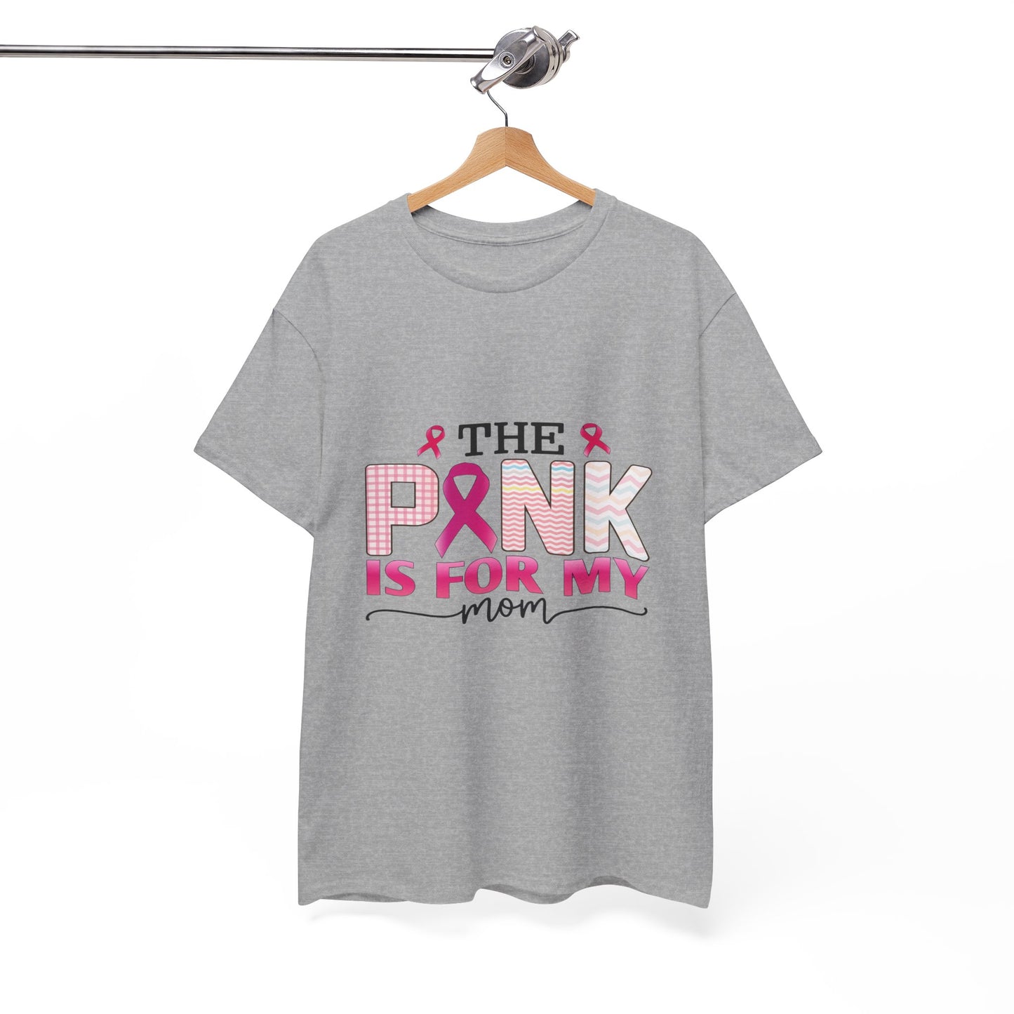 Pink Is For My Mom Breast Cancer Awareness Tee