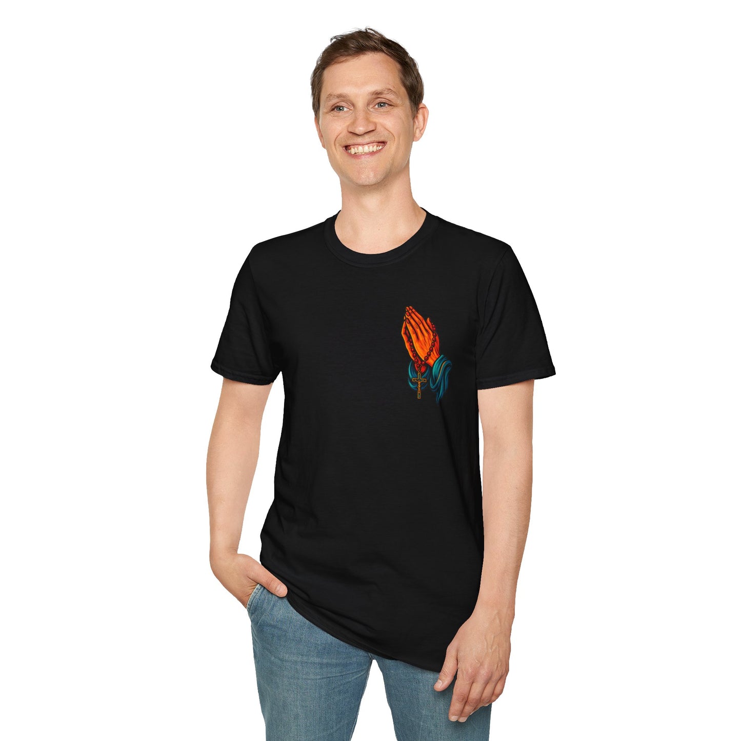 Virgin Mary Bohemian Floral T-Shirt, Unisex Graphic Tee, Vintage Style Shirt, Artistic Gift, Casual Wear, Spiritual Apparel