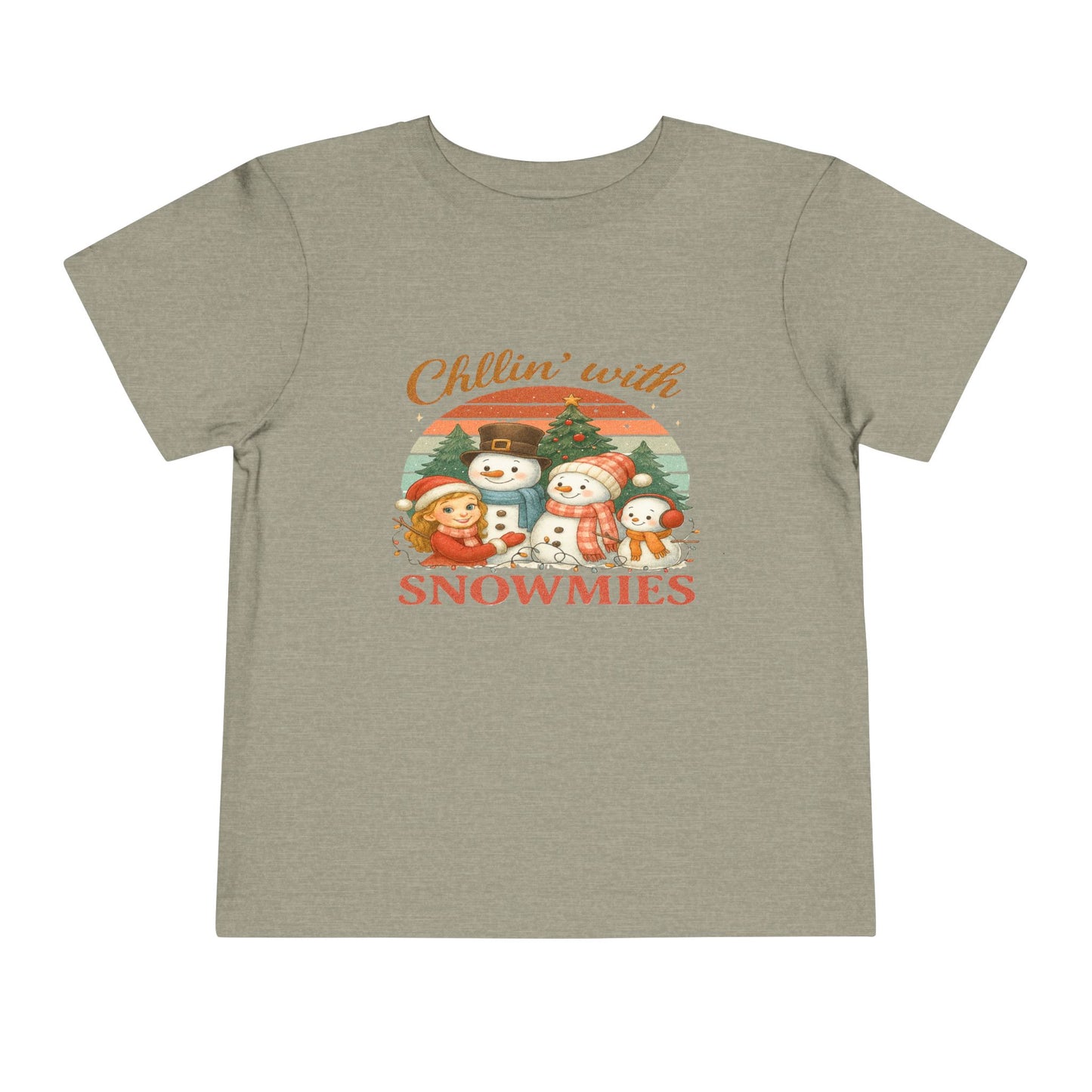 Chillin' with Snowmies Toddler Christmas Tee